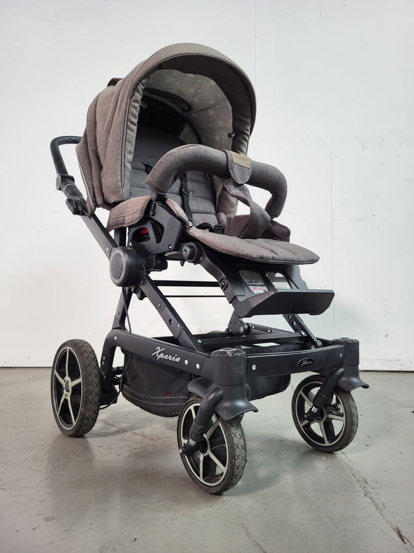 Hartan - Xperia Xl Kombikinderwagen Mit Handbremse (babywanne Und Sportsitz) - Grau In Gutem Zustand / Gut Kinderwagen 2