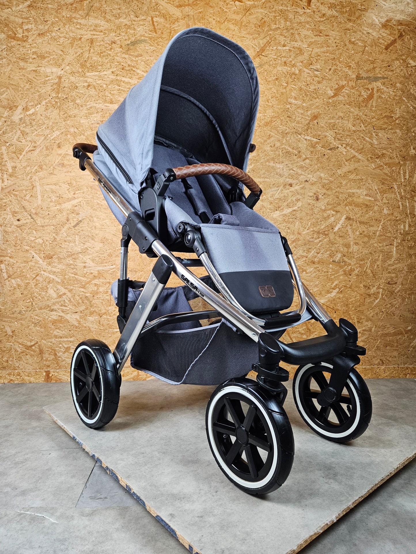 ABC-Design Salsa 4 Air Diamond Edition - Kinderwagen (Gestell und Sportsitz) - Asphalt - in gutem Zustand