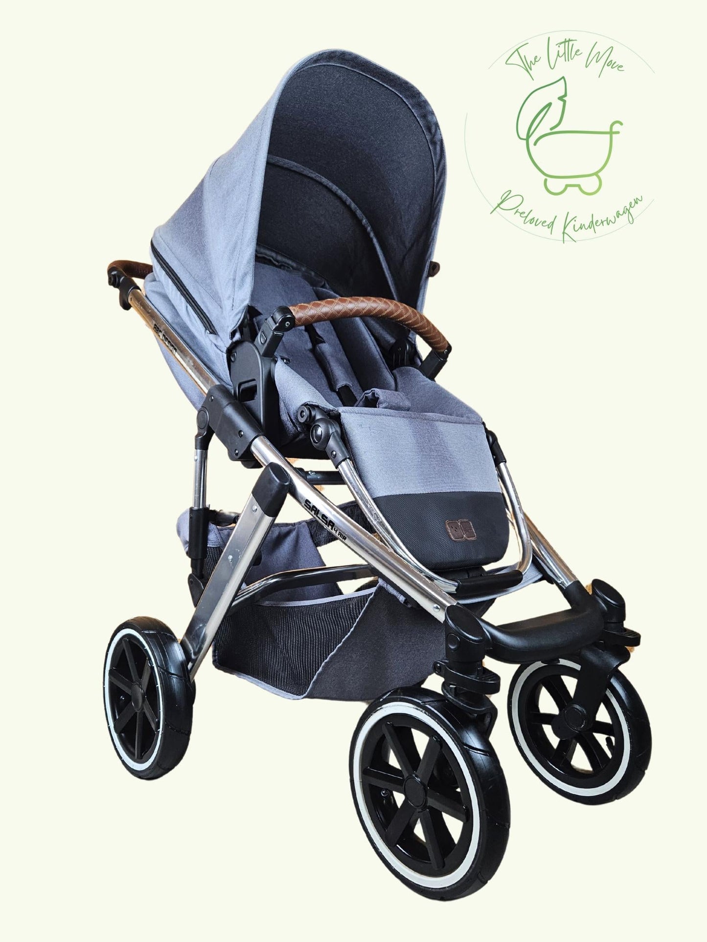 ABC-Design Salsa 4 Air Diamond Edition - Kinderwagen (Gestell und Sportsitz) - Asphalt - in gutem Zustand