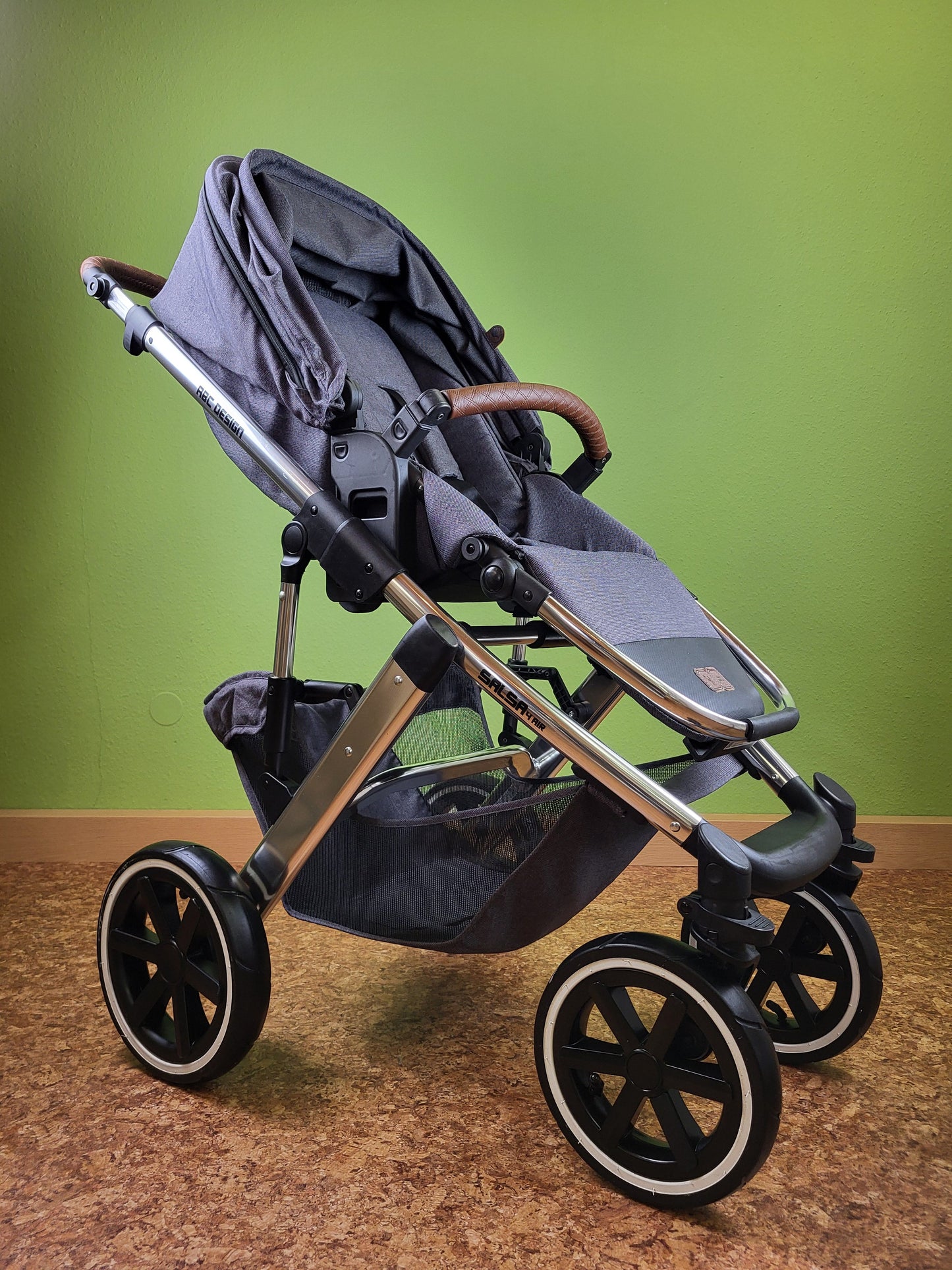 Abc Design - Salsa 4 Air Diamond Edition Kombikinderwagen Grau / Sehr Gut Kinderwagen 3