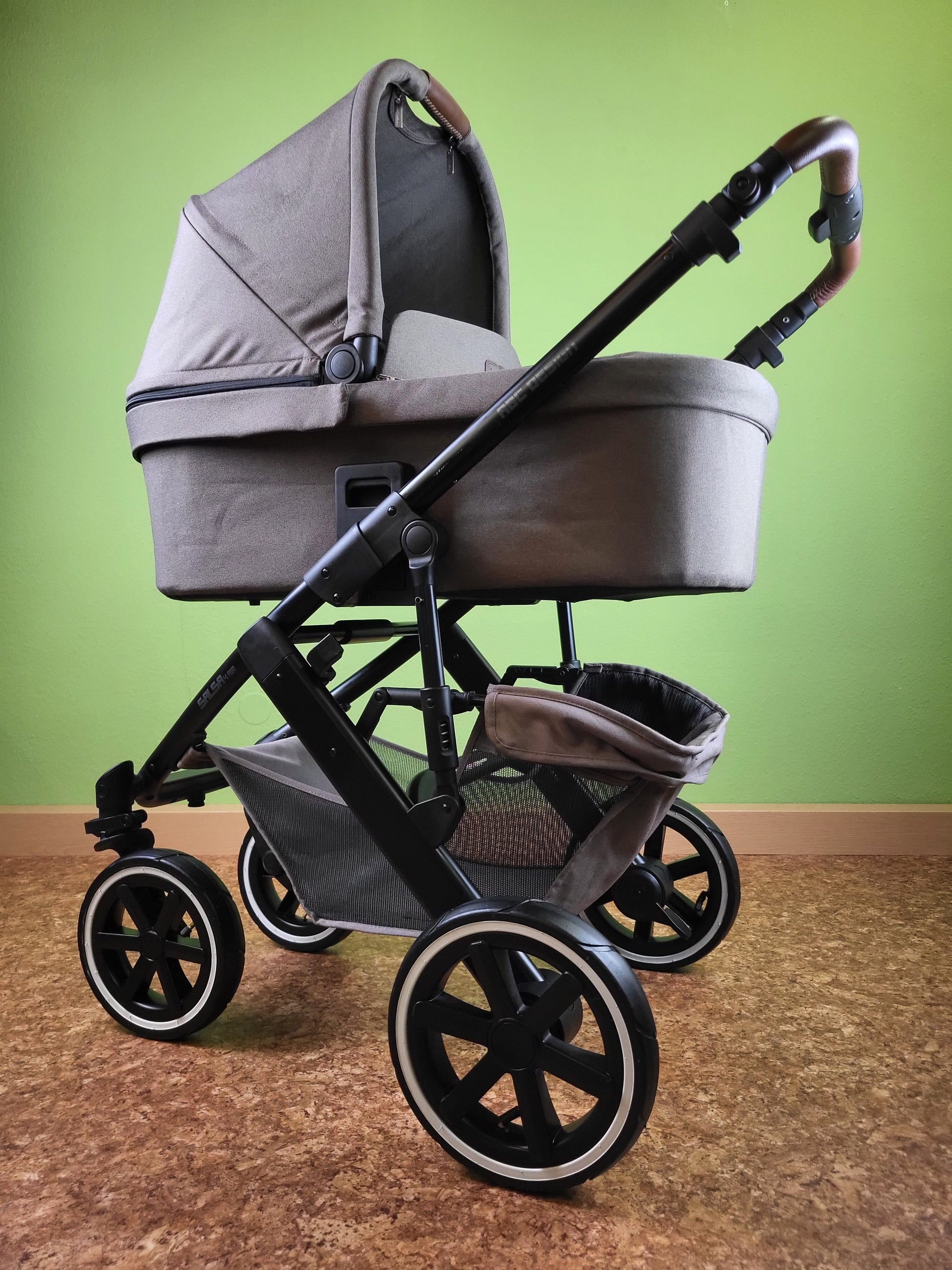 Abc Design - Salsa 4 Air Diamond Edition Kombikinderwagen - Natur - Gutem Zustand Brown / Gut Kinderwagen 2