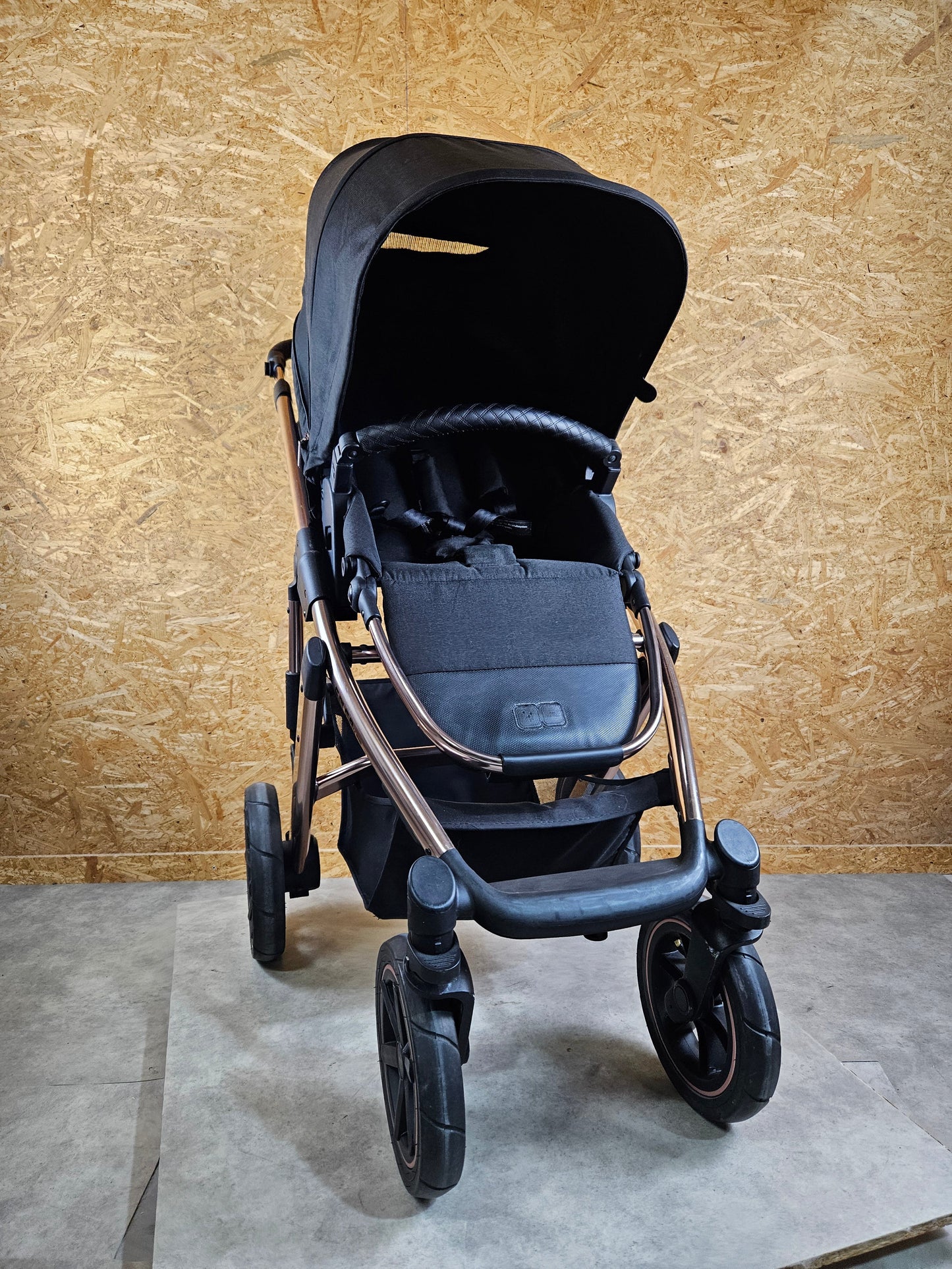 Abc Design - Salsa 4 Air Diamond Edition Kombikinderwagen - Rosé Schwarz - sehr Gutem Zustand / Gut Kinderwagen 11