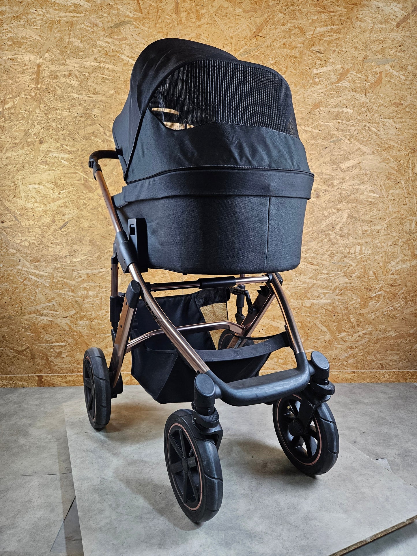 Abc Design - Salsa 4 Air Diamond Edition Kombikinderwagen - Rosé Schwarz - sehr Gutem Zustand / Gut Kinderwagen 37