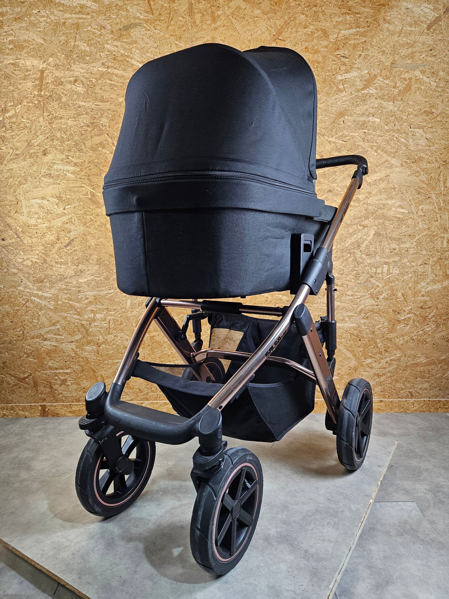 Abc Design - Salsa 4 Air Diamond Edition Kombikinderwagen - Rosé Schwarz - sehr Gutem Zustand / Gut Kinderwagen 22