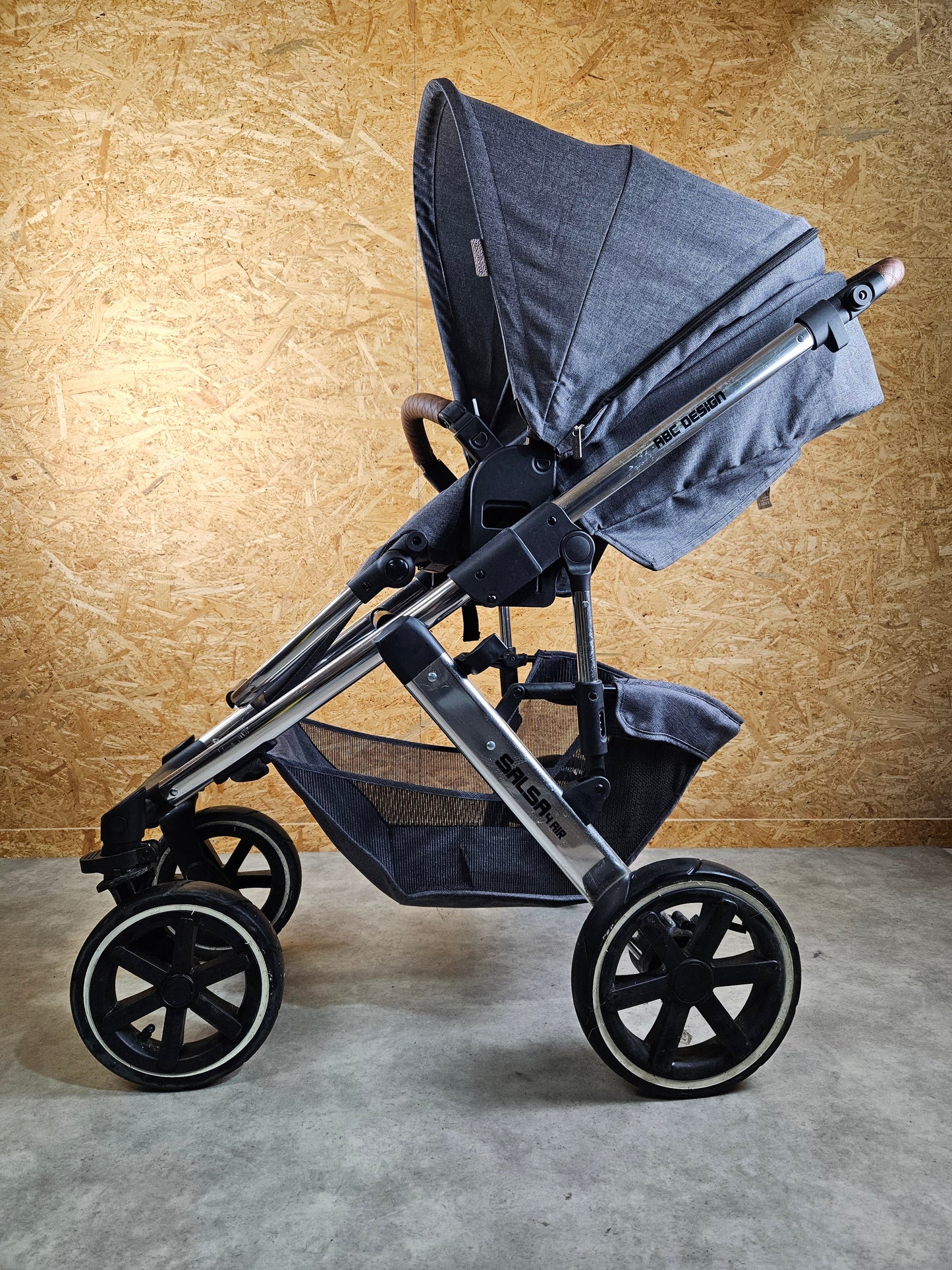 Abc Design - Salsa 4 Air Diamond Edition Kombikinderwagen (sportsitz und Babywanne) - Grau in sehr Gutem Zustand
