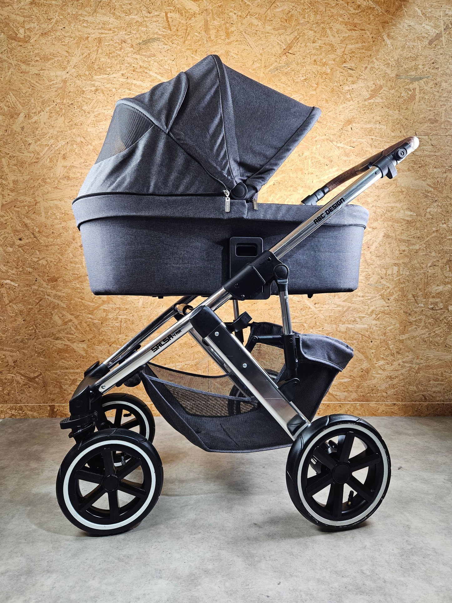 Abc Design - Salsa 4 Air Diamond Edition Kombikinderwagen (sportsitz und Babywanne) - Grau in Gutem Zustand Gut
