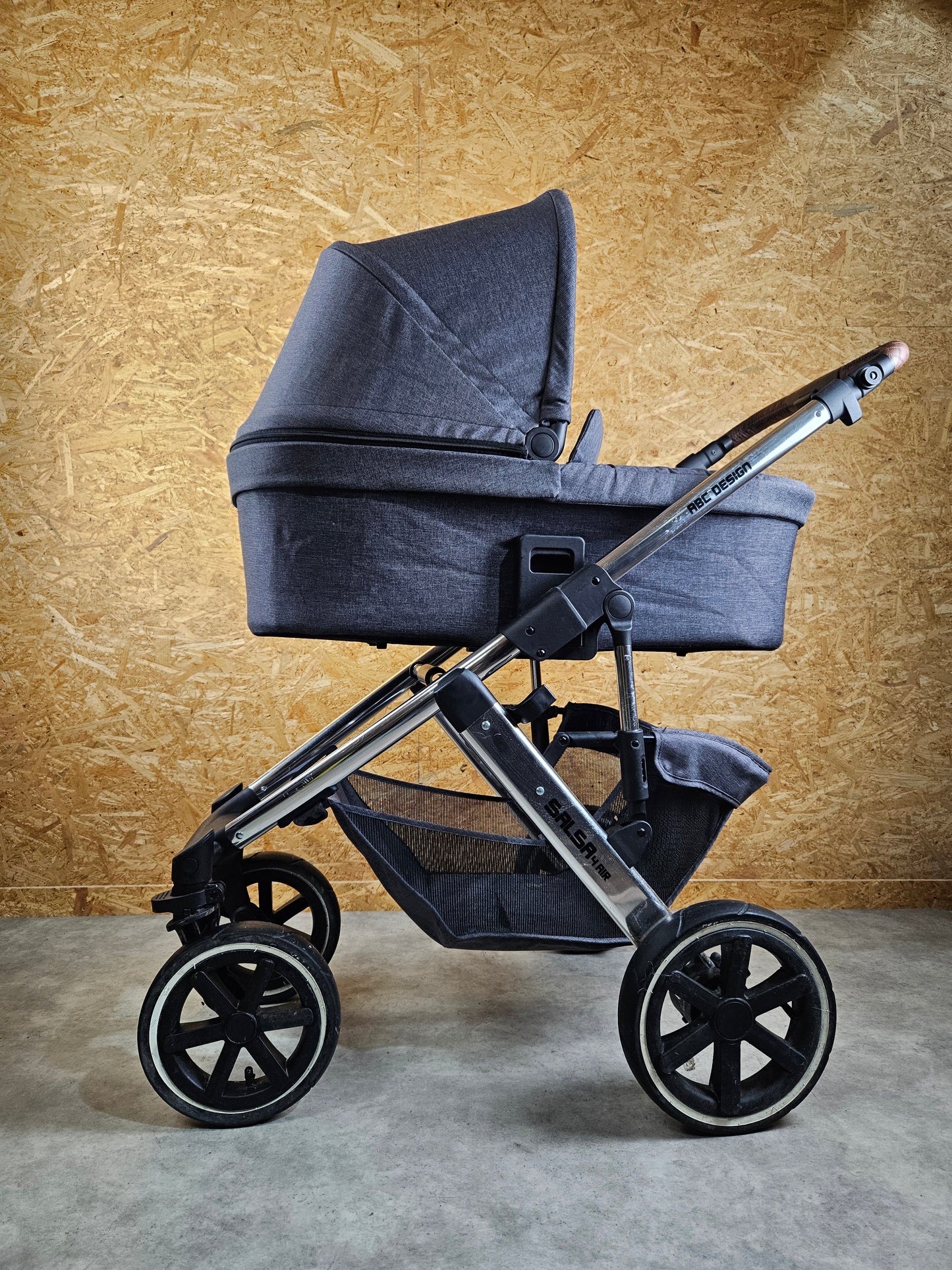Abc Design - Salsa 4 Air Diamond Edition Kombikinderwagen (sportsitz und Babywanne) - Grau in sehr Gutem Zustand