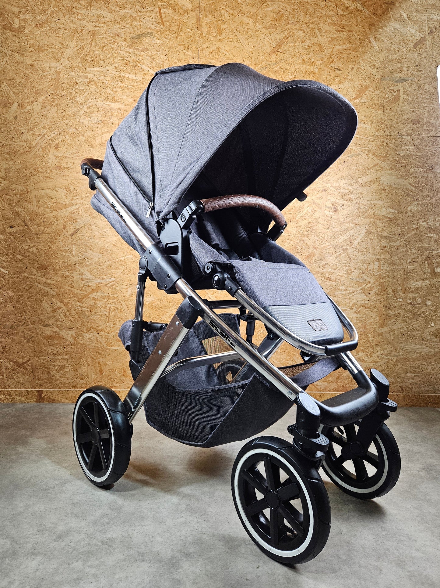 Abc Design - Salsa 4 Air Diamond Edition Kombikinderwagen (sportsitz und Babywanne) - Grau in Gutem Zustand Gut