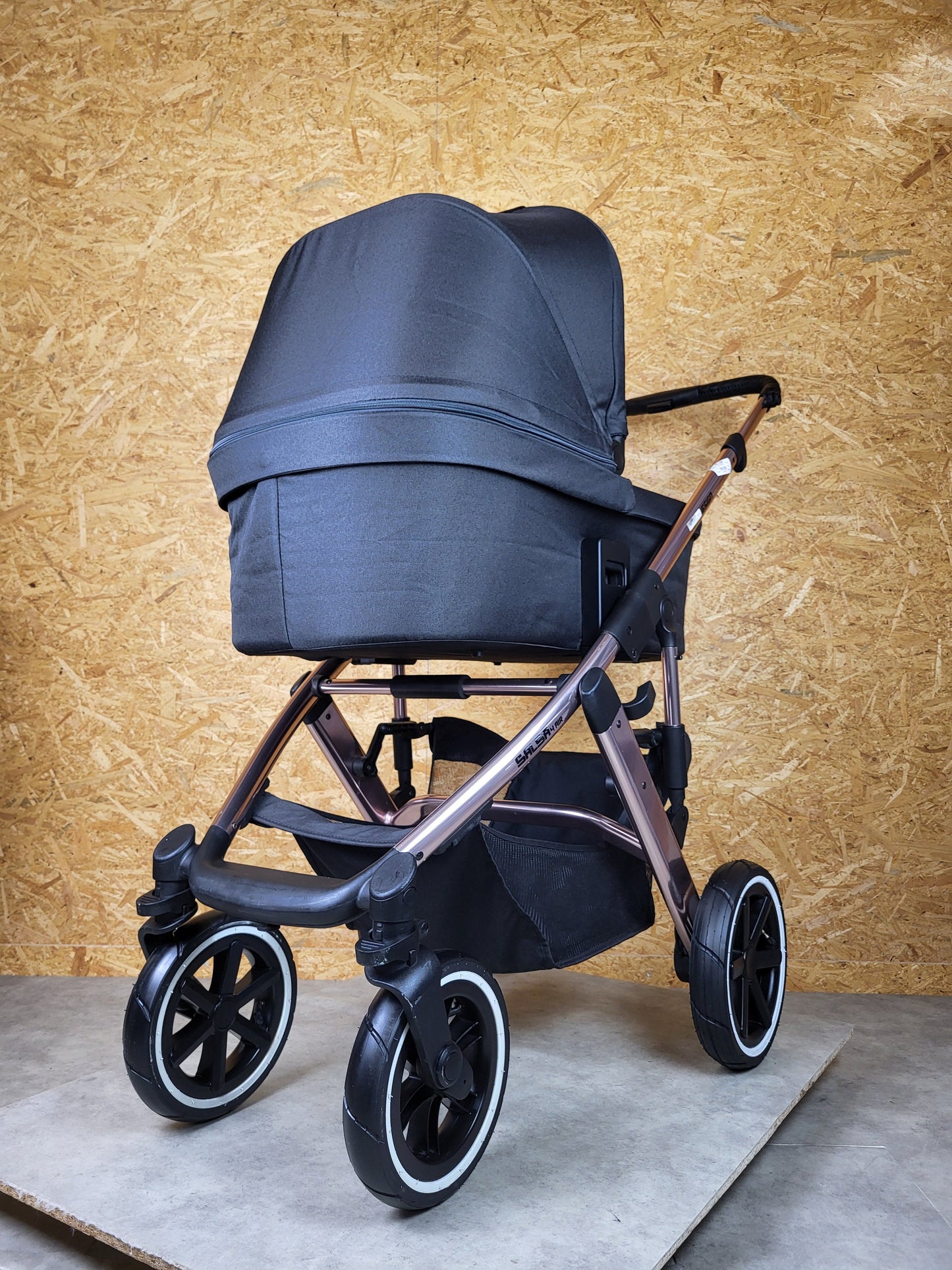 ABC-Design Salsa 4 Air Diamond Edition - Poussette combinée reconditionnée en bon état - Rosé Gold