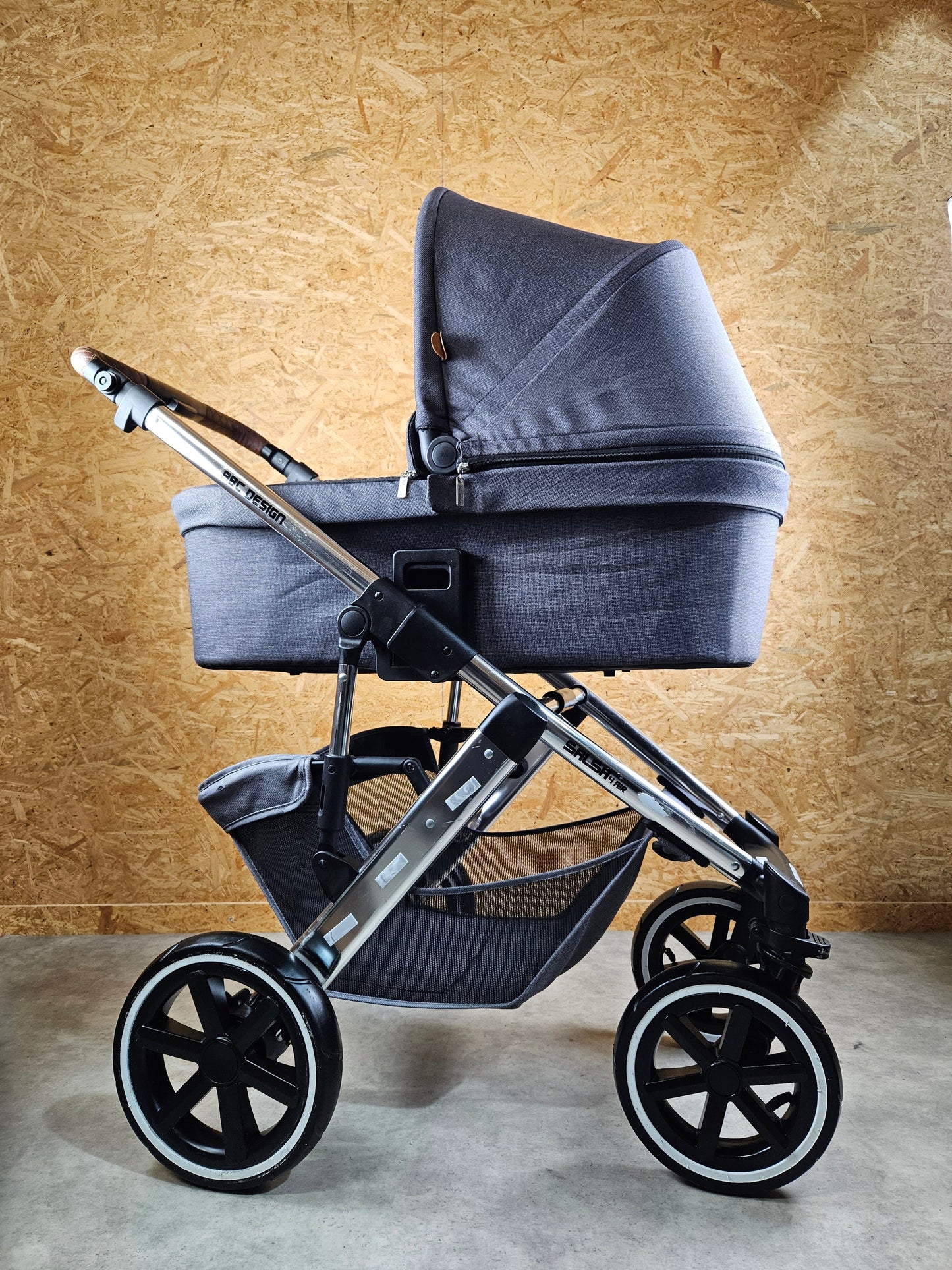 Abc Design - Salsa 4 Air Diamond Edition Kombikinderwagen (sportsitz und Babywanne) - Grau in Gutem Zustand Kinderwagen