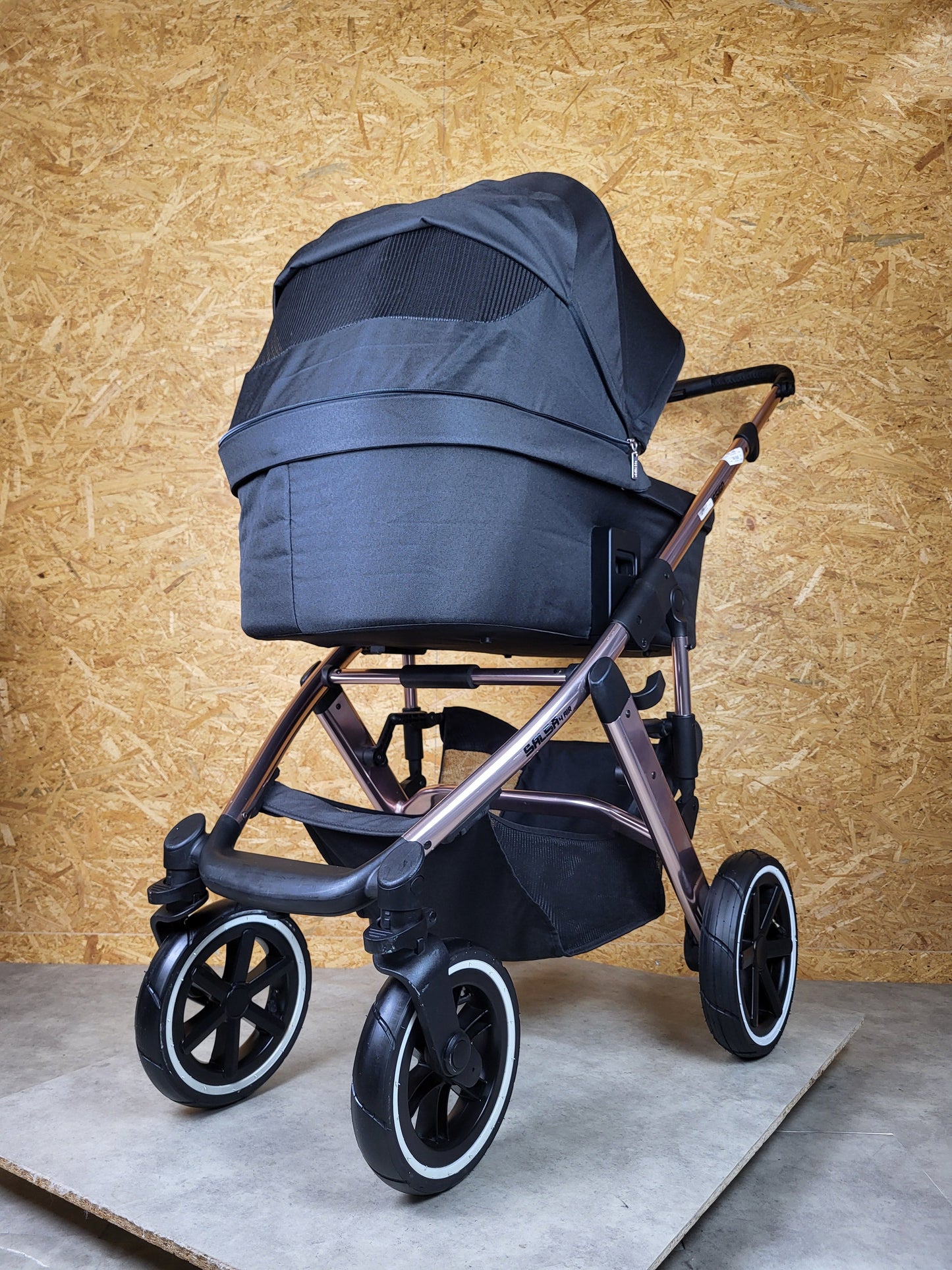 ABC-Design Salsa 4 Air Diamond Edition - Poussette combinée reconditionnée en bon état - Rosé Gold