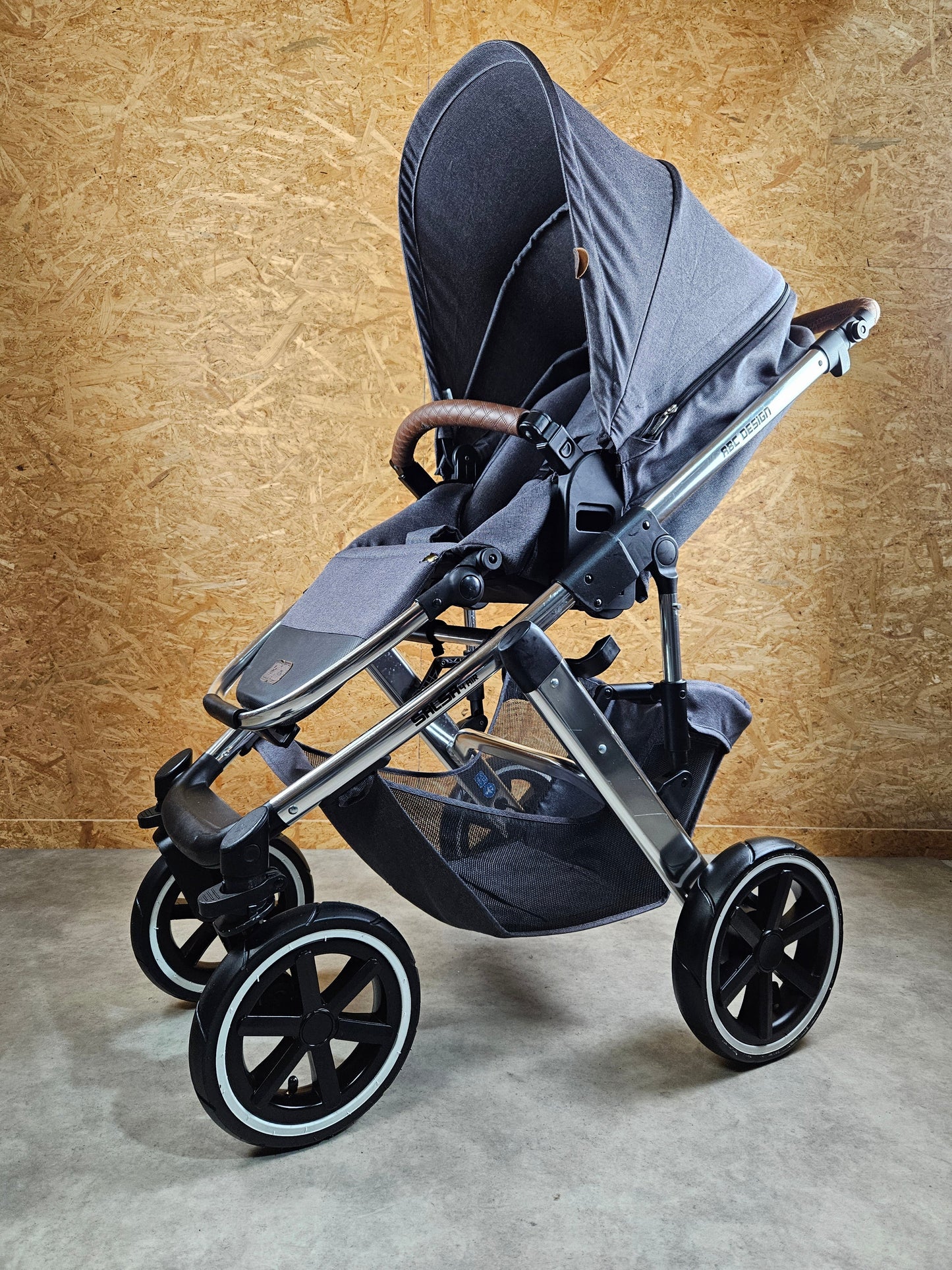 Abc Design - Salsa 4 Air Diamond Edition Kombikinderwagen (sportsitz und Babywanne) - Grau in Gutem Zustand Gut