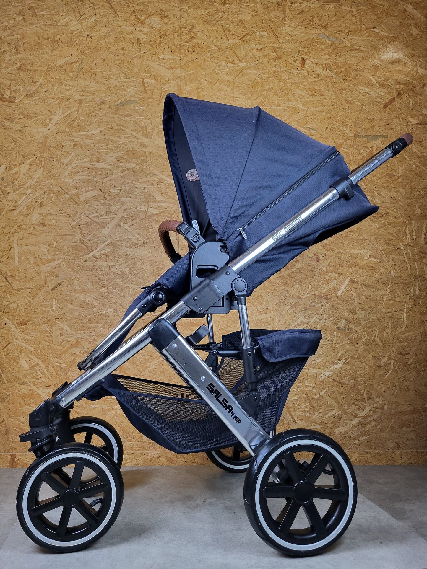 ABC Design - Salsa 4 Air Diamond Edition Kombikinderwagen (Sportsitz und Babywanne) - Blau in gutem Zustand