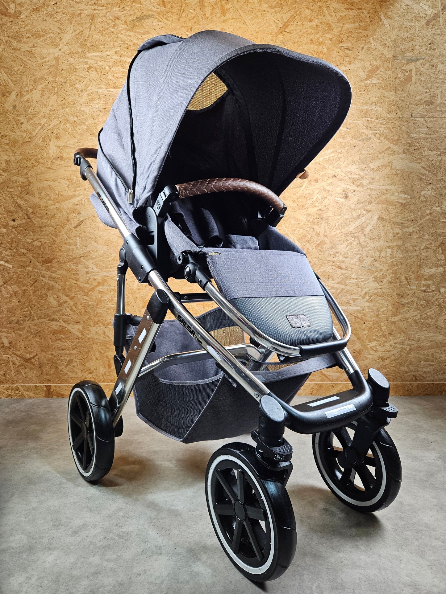 Abc Design - Salsa 4 Air Diamond Edition Kombikinderwagen (sportsitz und Babywanne) - Grau in Gutem Zustand Kinderwagen