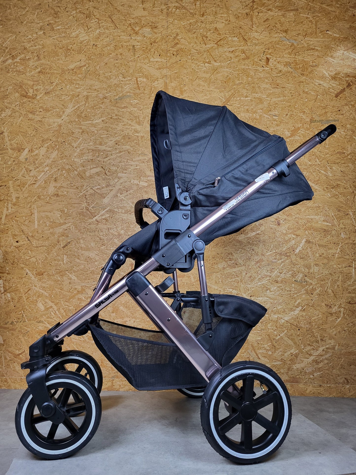 ABC-Design Salsa 4 Air Diamond Edition - Poussette combinée reconditionnée en bon état - Rosé Gold