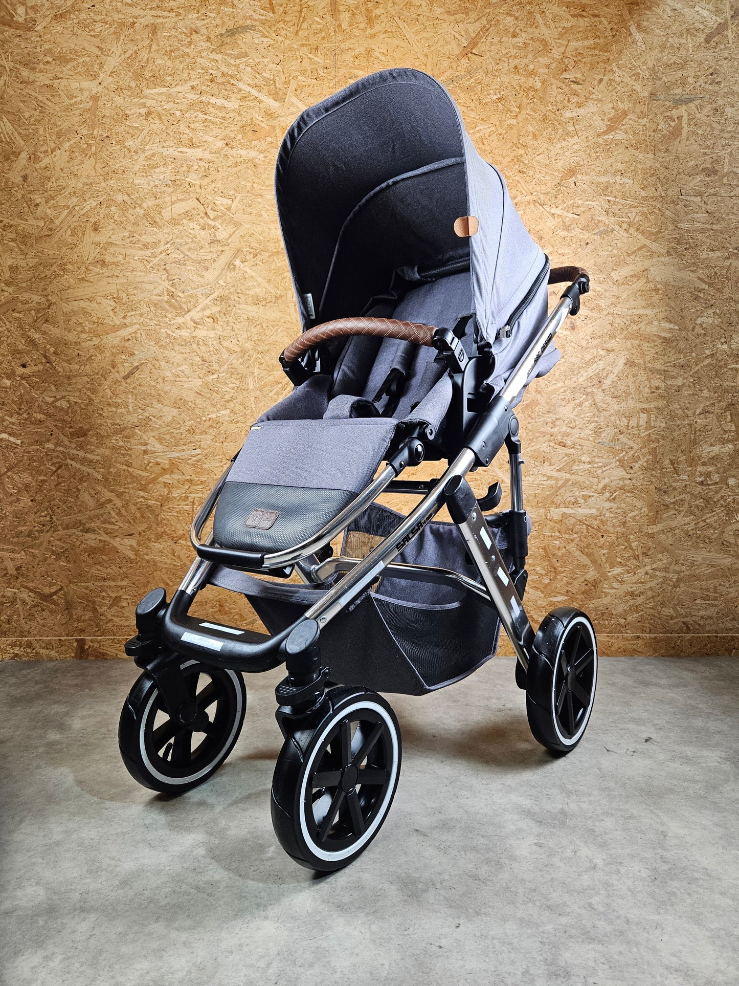 Abc Design - Salsa 4 Air Diamond Edition Kombikinderwagen (sportsitz und Babywanne) - Grau in Gutem Zustand Kinderwagen