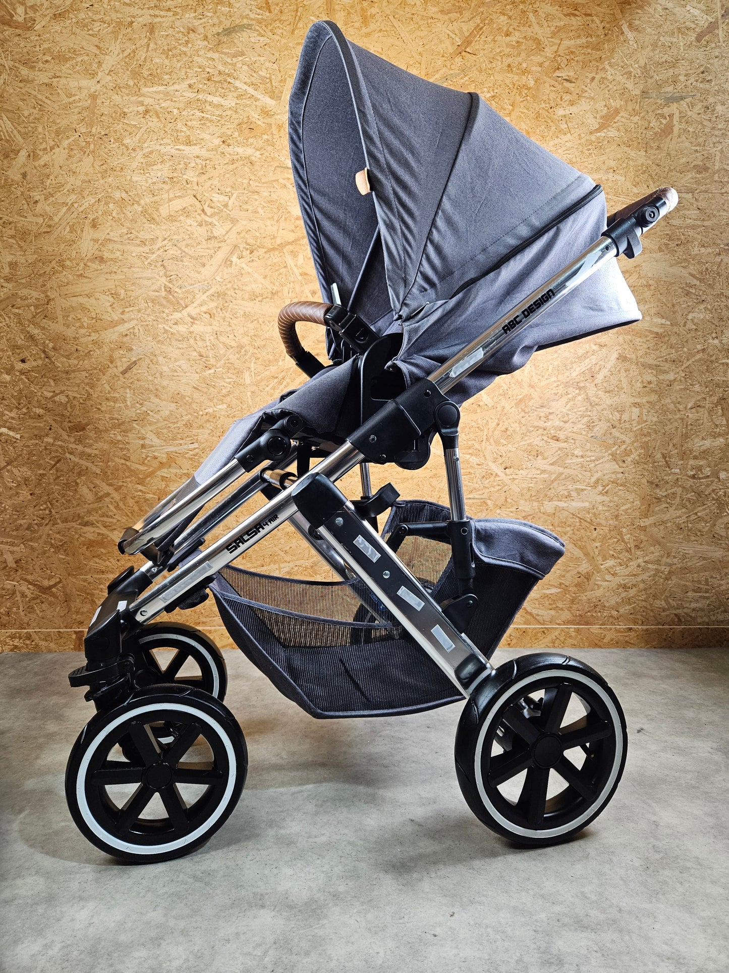 Abc Design - Salsa 4 Air Diamond Edition Kombikinderwagen (sportsitz und Babywanne) - Grau in Gutem Zustand Kinderwagen