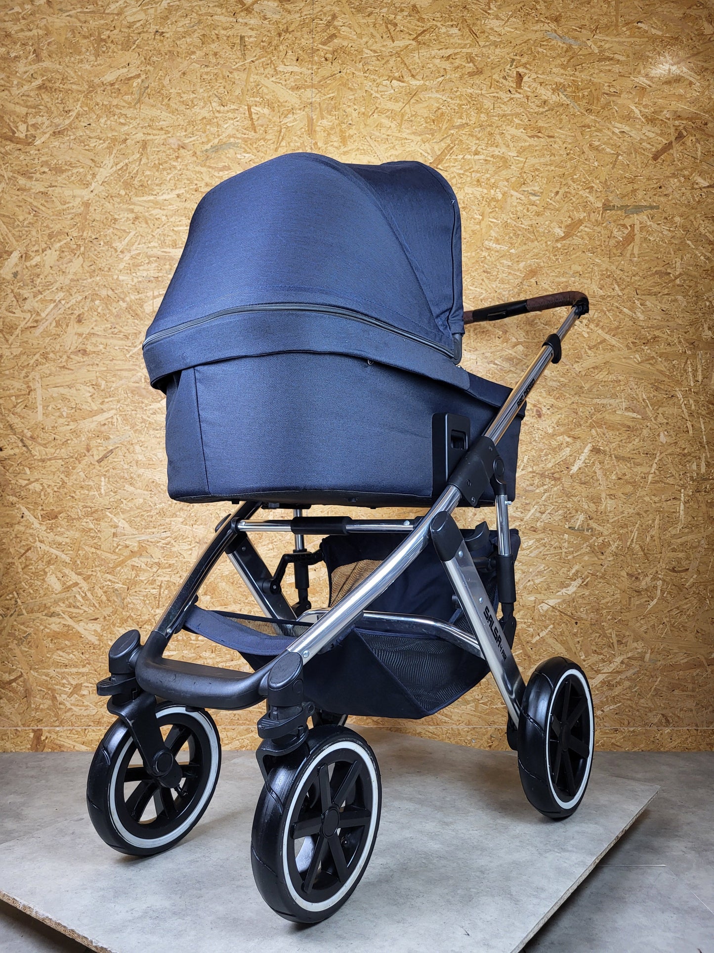 ABC Design - Salsa 4 Air Diamond Edition Kombikinderwagen (Sportsitz und Babywanne) - Blau in gutem Zustand