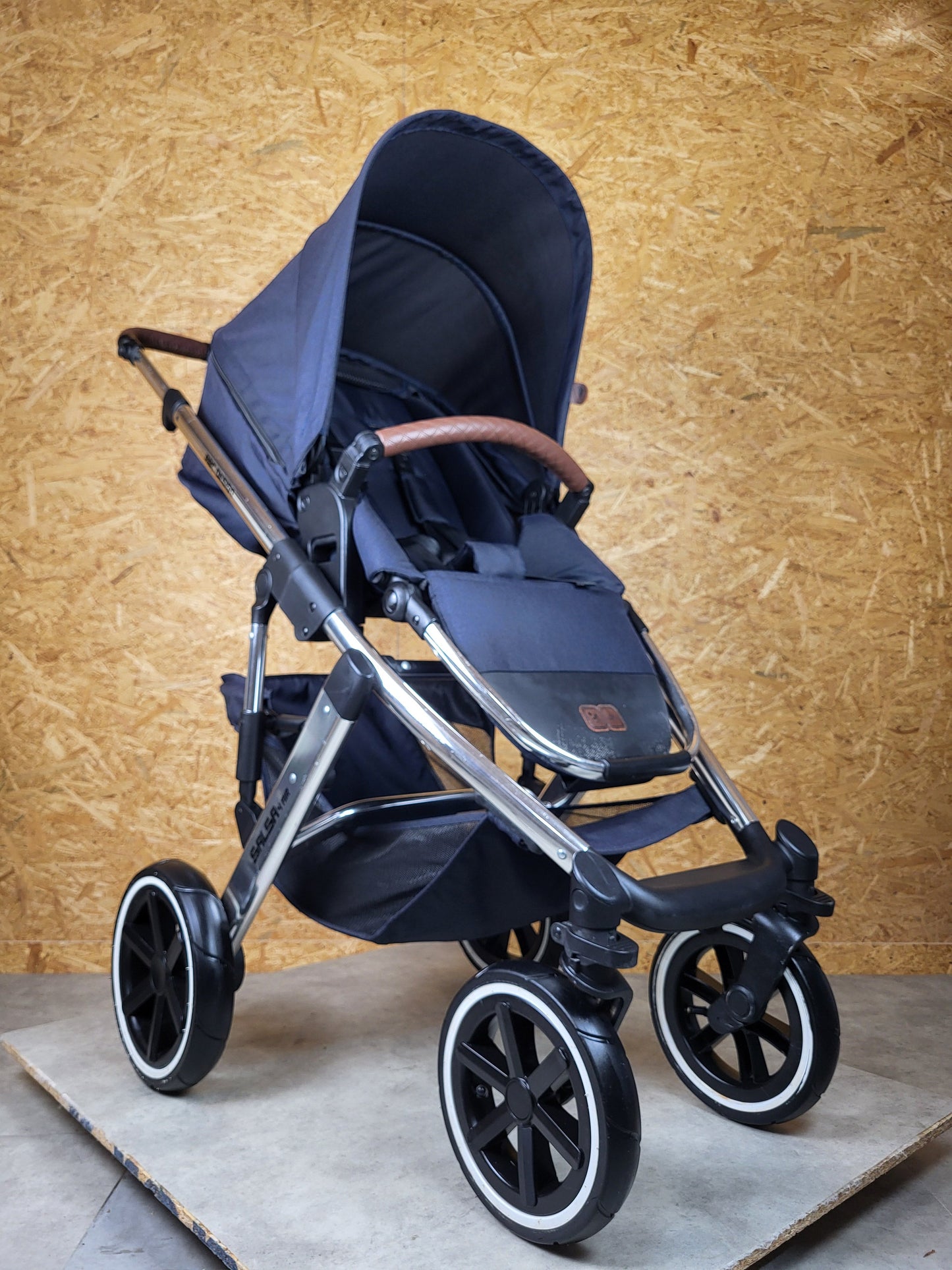 ABC Design - Salsa 4 Air Diamond Edition Kombikinderwagen (Sportsitz und Babywanne) - Blau in gutem Zustand