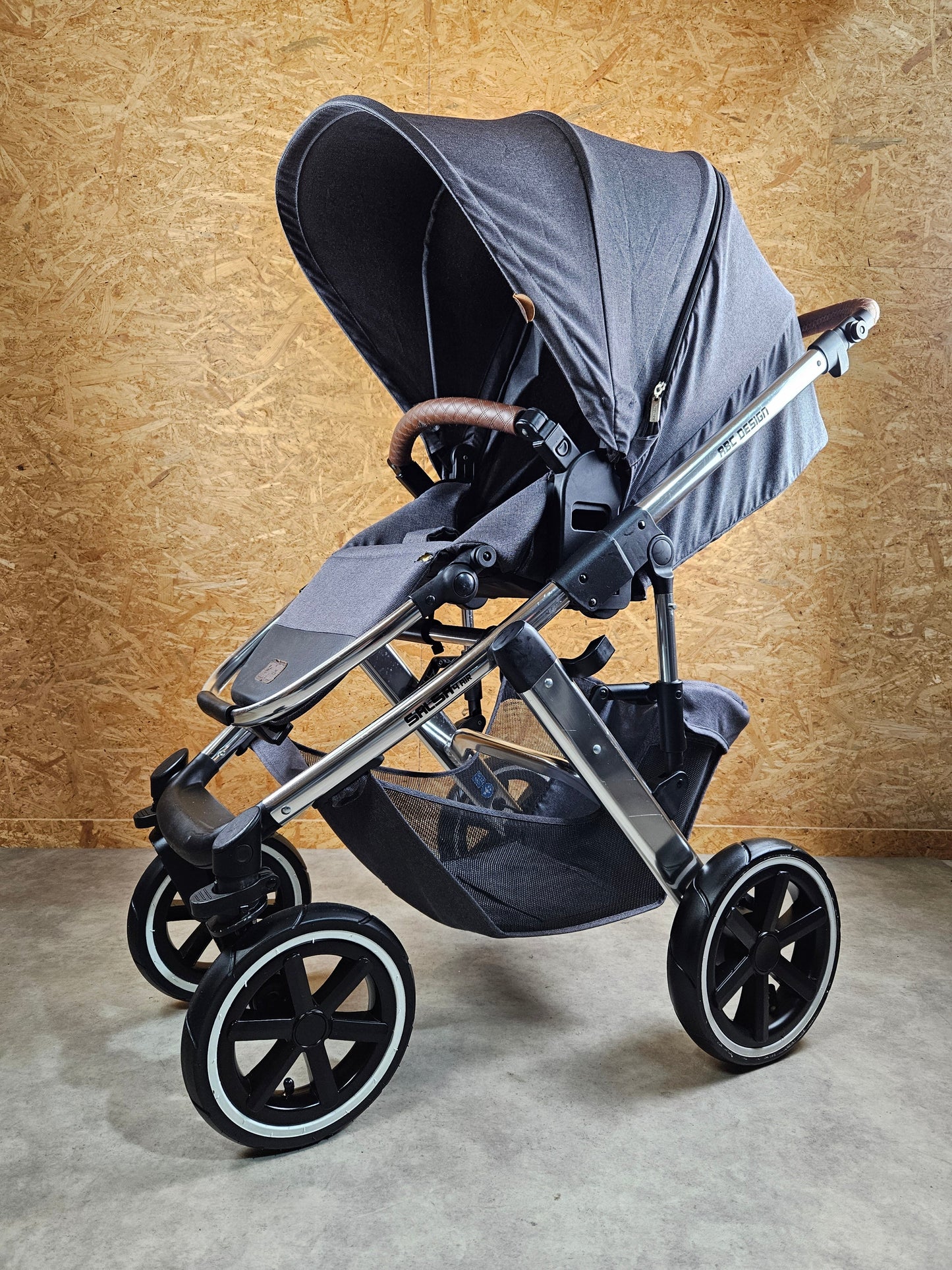 Abc Design - Salsa 4 Air Diamond Edition Kombikinderwagen (sportsitz und Babywanne) - Grau in Gutem Zustand Gut