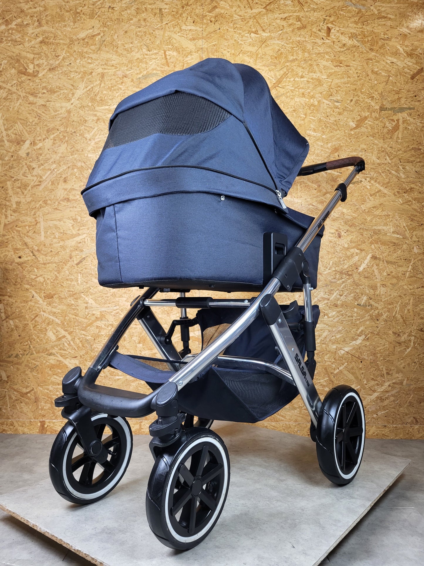 ABC Design - Salsa 4 Air Diamond Edition Kombikinderwagen (Sportsitz und Babywanne) - Blau in gutem Zustand