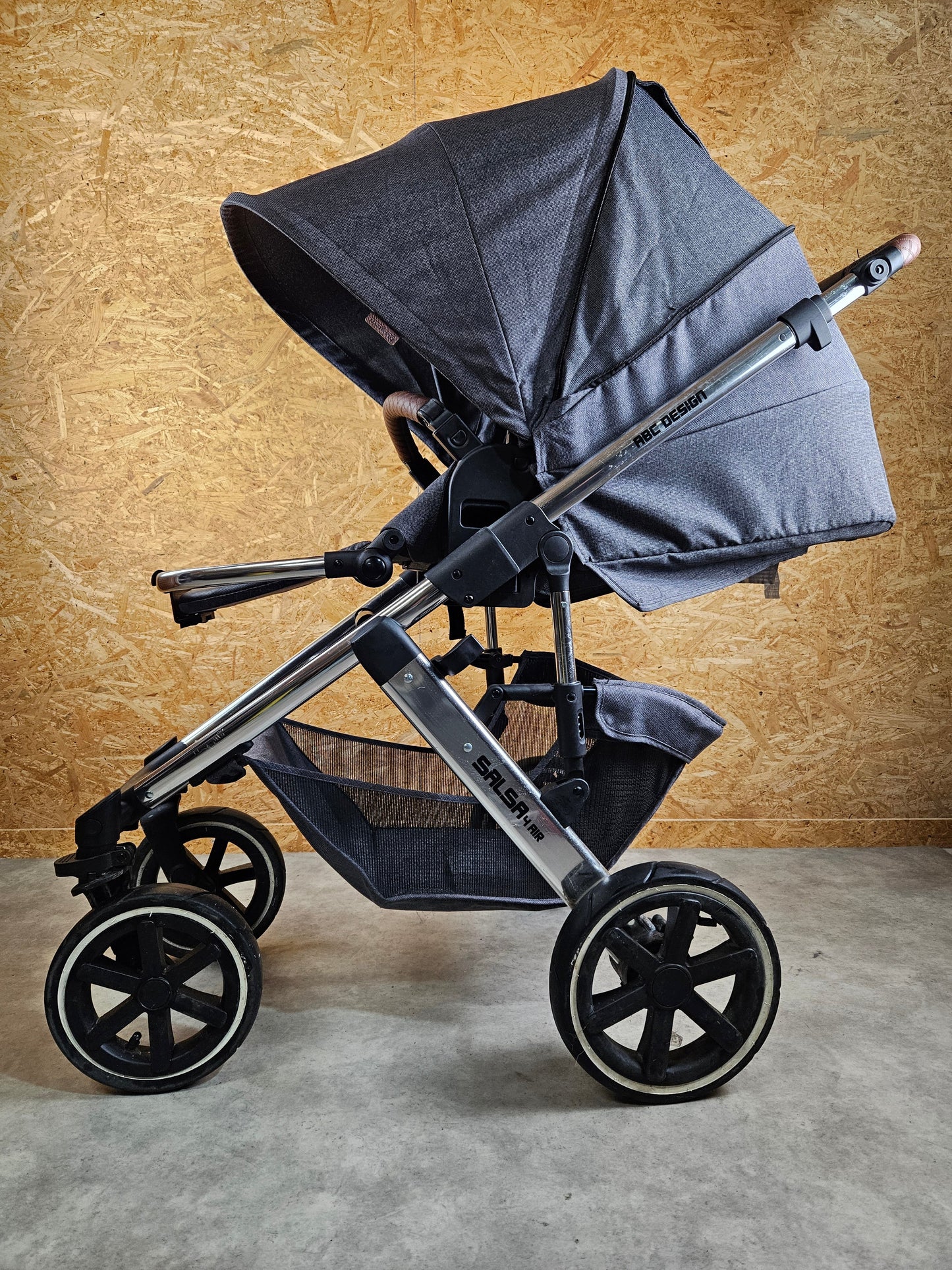 Abc Design - Salsa 4 Air Diamond Edition Kombikinderwagen (sportsitz und Babywanne) - Grau in sehr Gutem Zustand