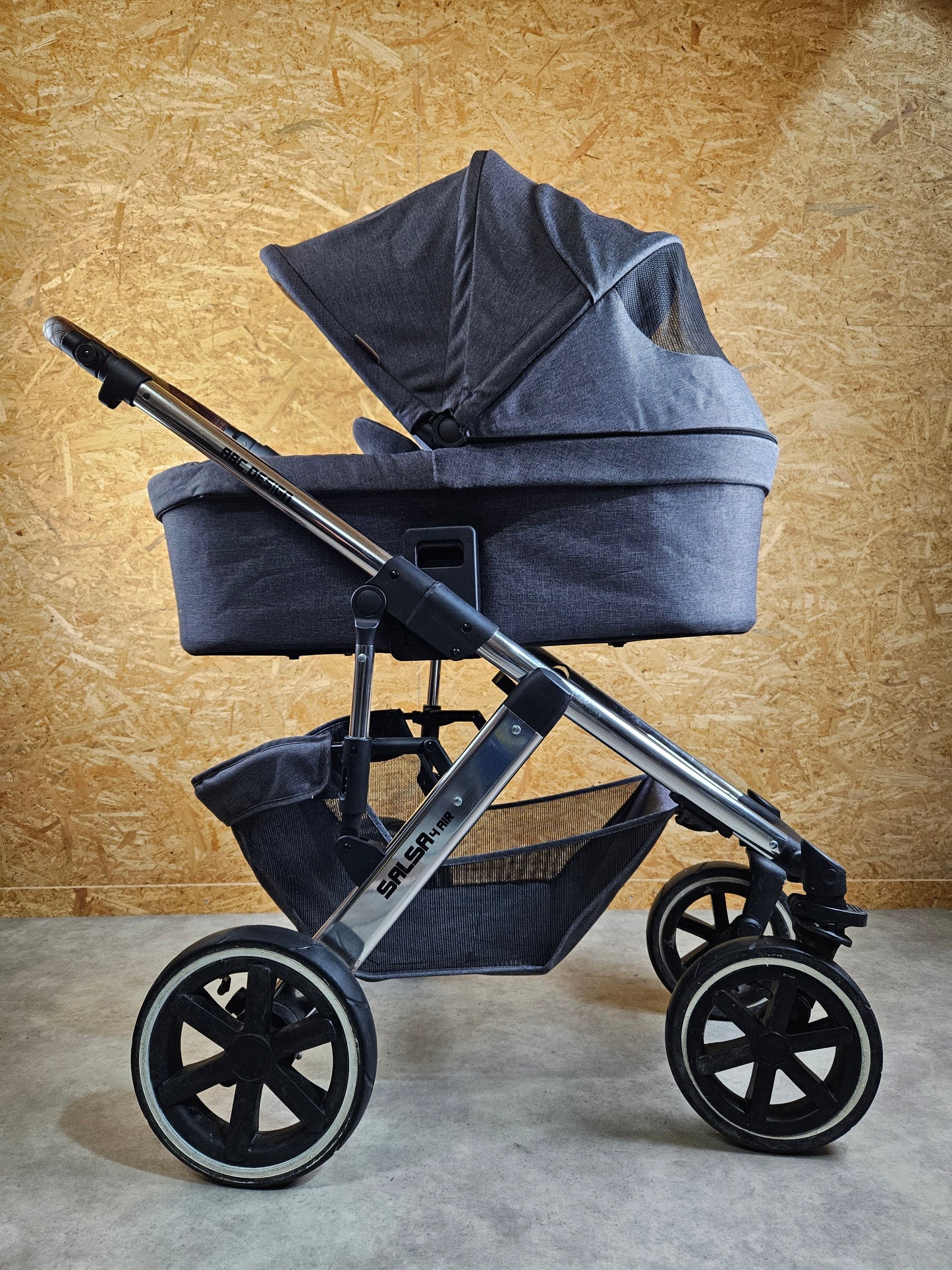Abc Design - Salsa 4 Air Diamond Edition Kombikinderwagen (sportsitz und Babywanne) - Grau in sehr Gutem Zustand