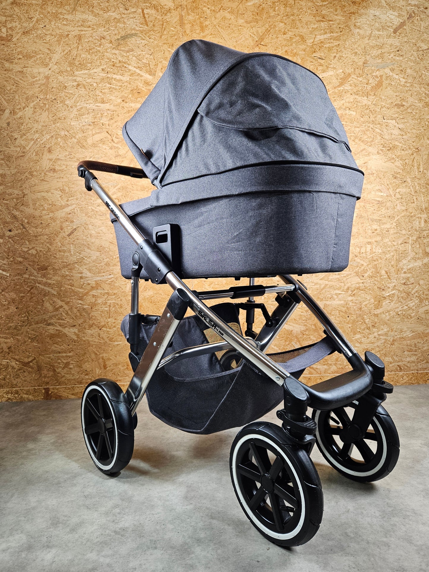 Abc Design - Salsa 4 Air Diamond Edition Kombikinderwagen (sportsitz und Babywanne) - Grau in Gutem Zustand Gut