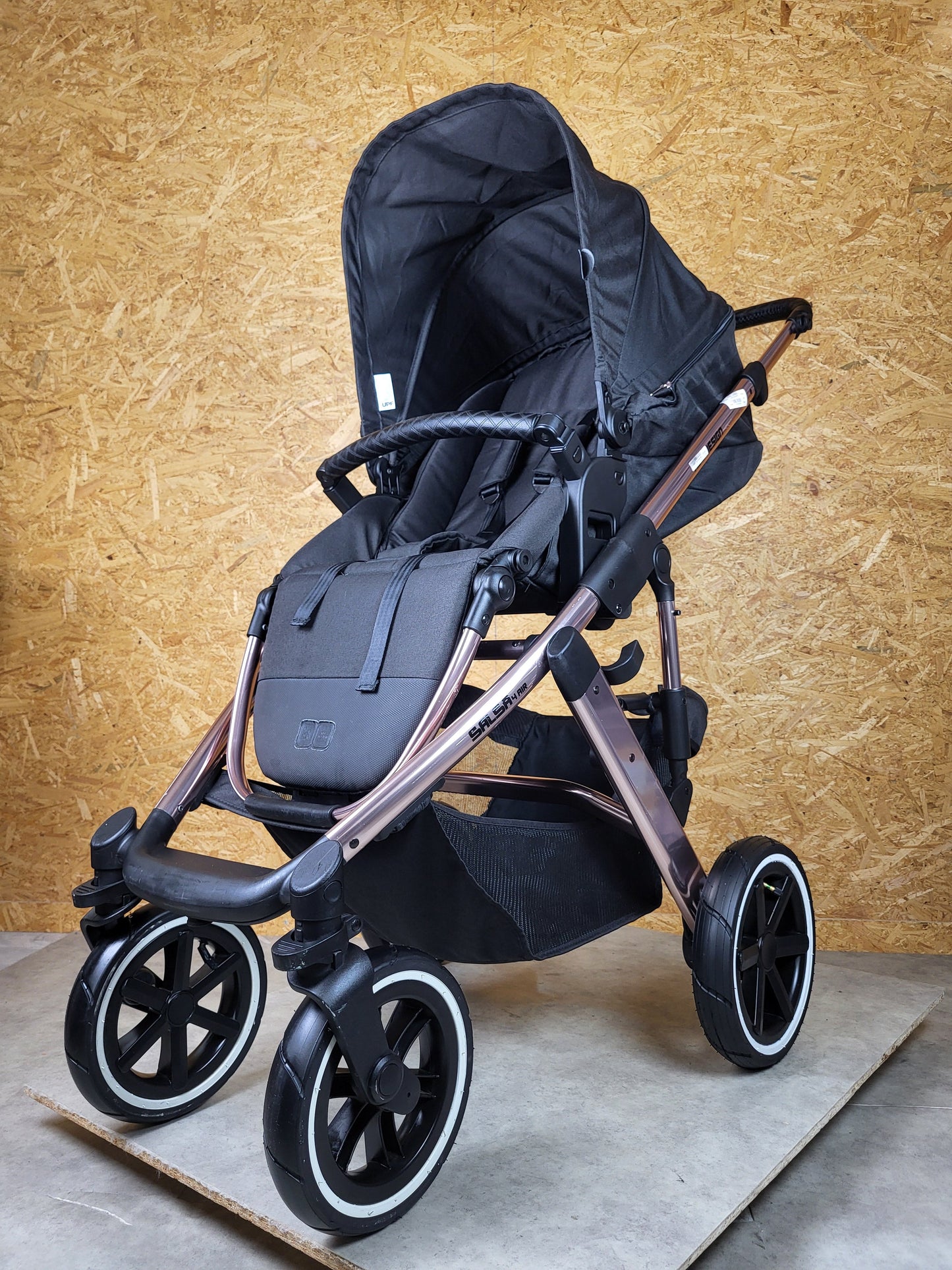 ABC-Design Salsa 4 Air Diamond Edition - Poussette combinée reconditionnée en bon état - Rosé Gold