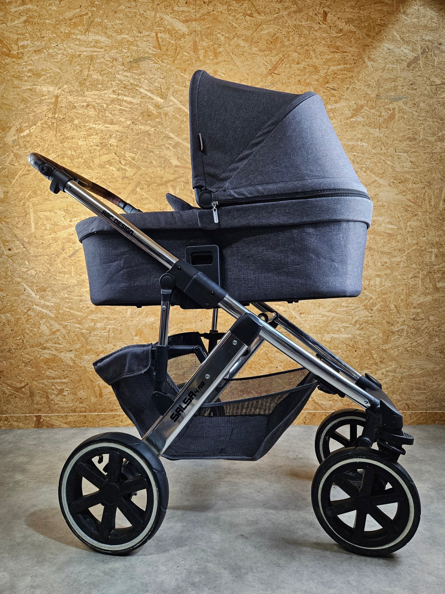 Abc Design - Salsa 4 Air Diamond Edition Kombikinderwagen (sportsitz und Babywanne) - Grau in sehr Gutem Zustand