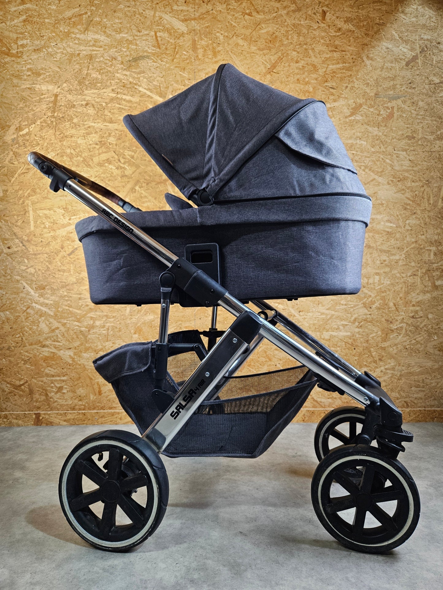 Abc Design - Salsa 4 Air Diamond Edition Kombikinderwagen (sportsitz und Babywanne) - Grau in sehr Gutem Zustand