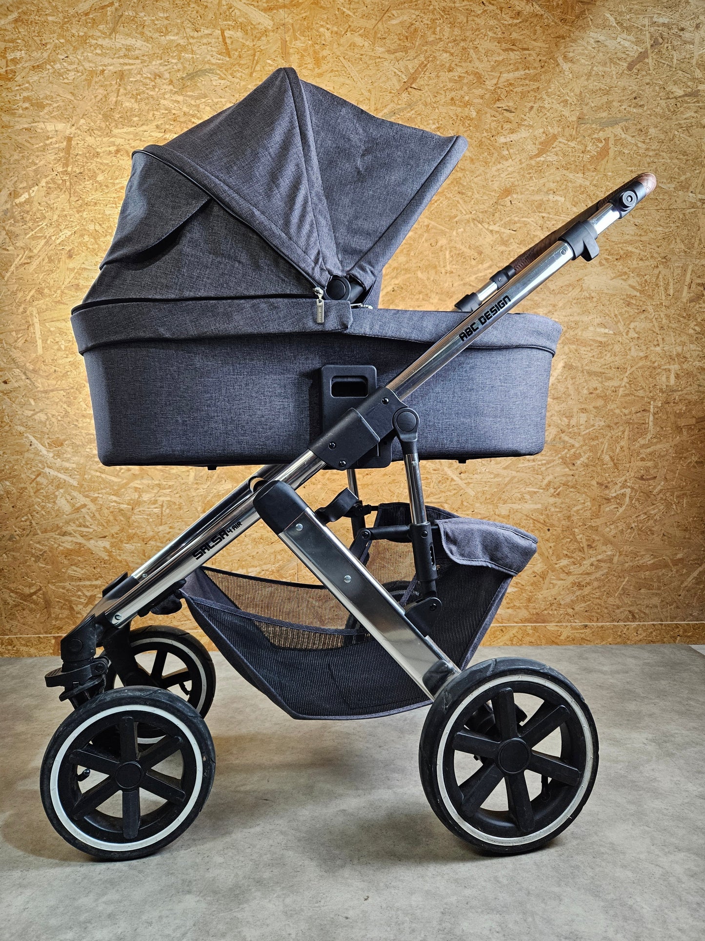 Abc Design - Salsa 4 Air Kinderwagen (gestell und Babywanne) Grau in Gutem Zustand 7