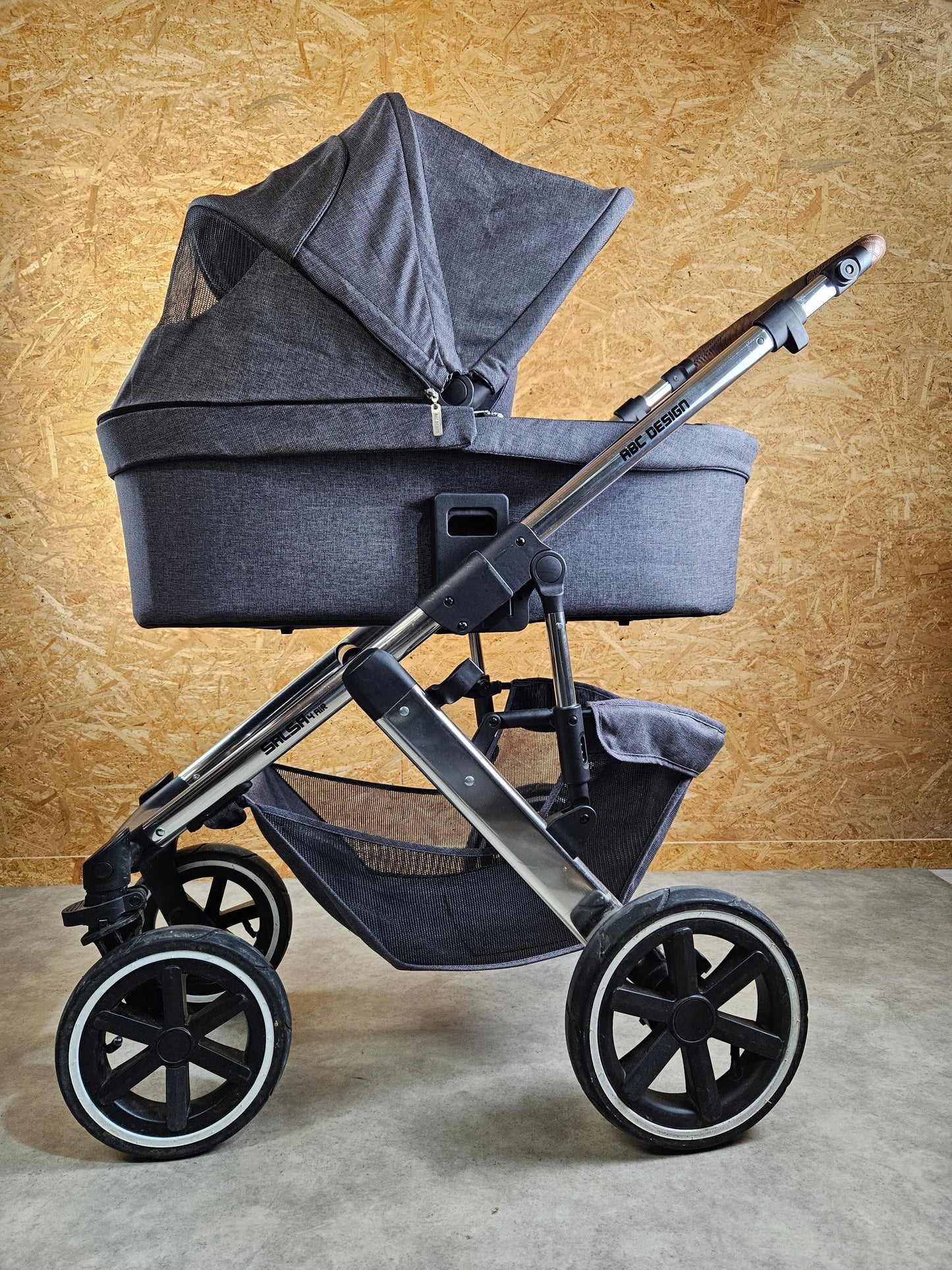 Abc Design - Salsa 4 Air Kinderwagen (gestell und Babywanne) Grau in Gutem Zustand 6