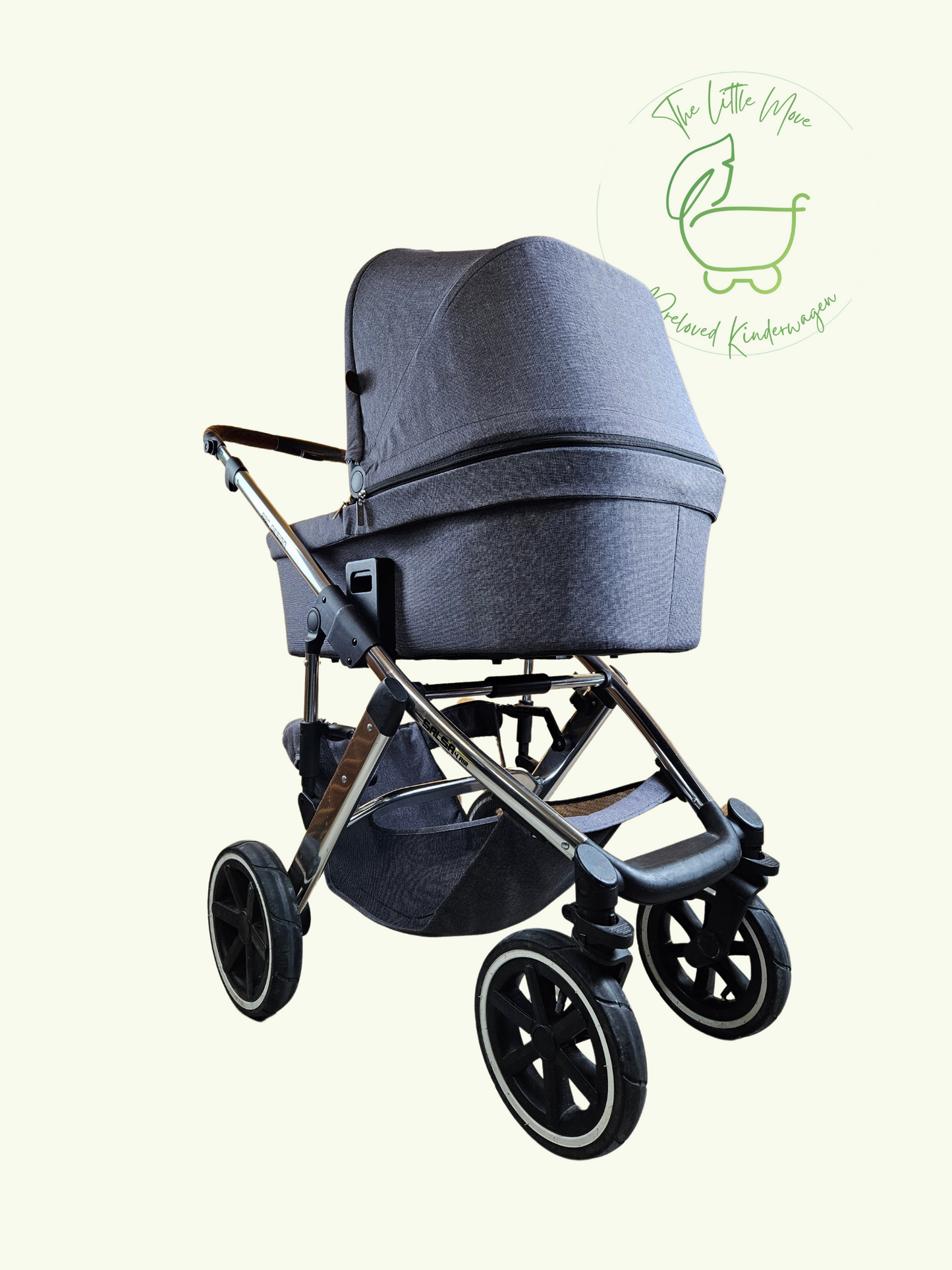 ABC Design - Salsa 4 Air Kinderwagen (Gestell und Babywanne) - Asphalt in gutem Zustand