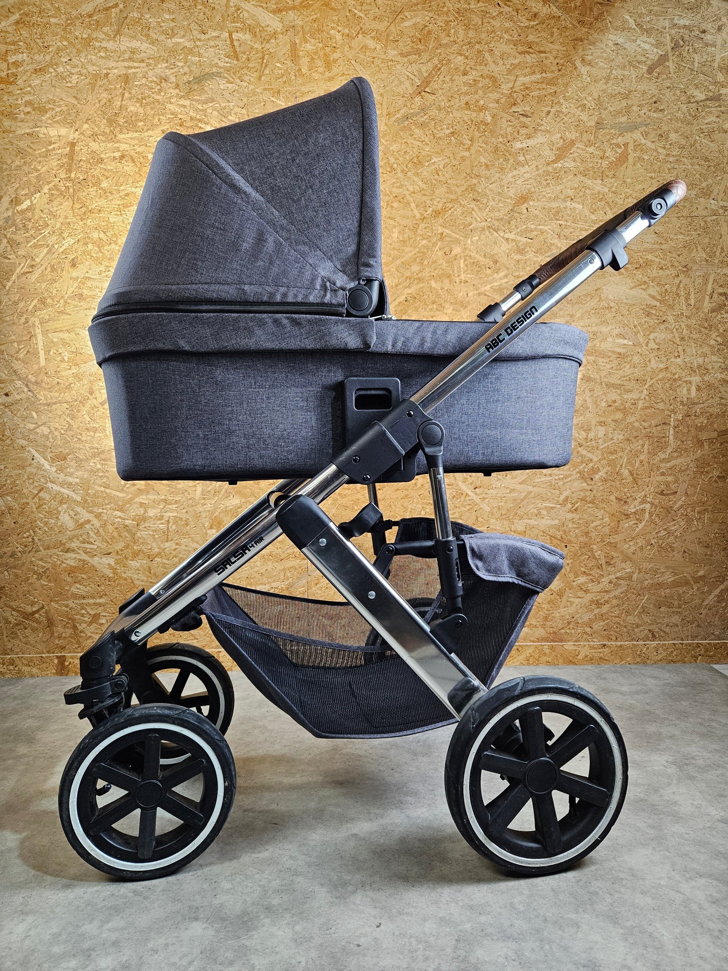 Abc Design - Salsa 4 Air Kinderwagen (gestell und Babywanne) Grau in Gutem Zustand 5