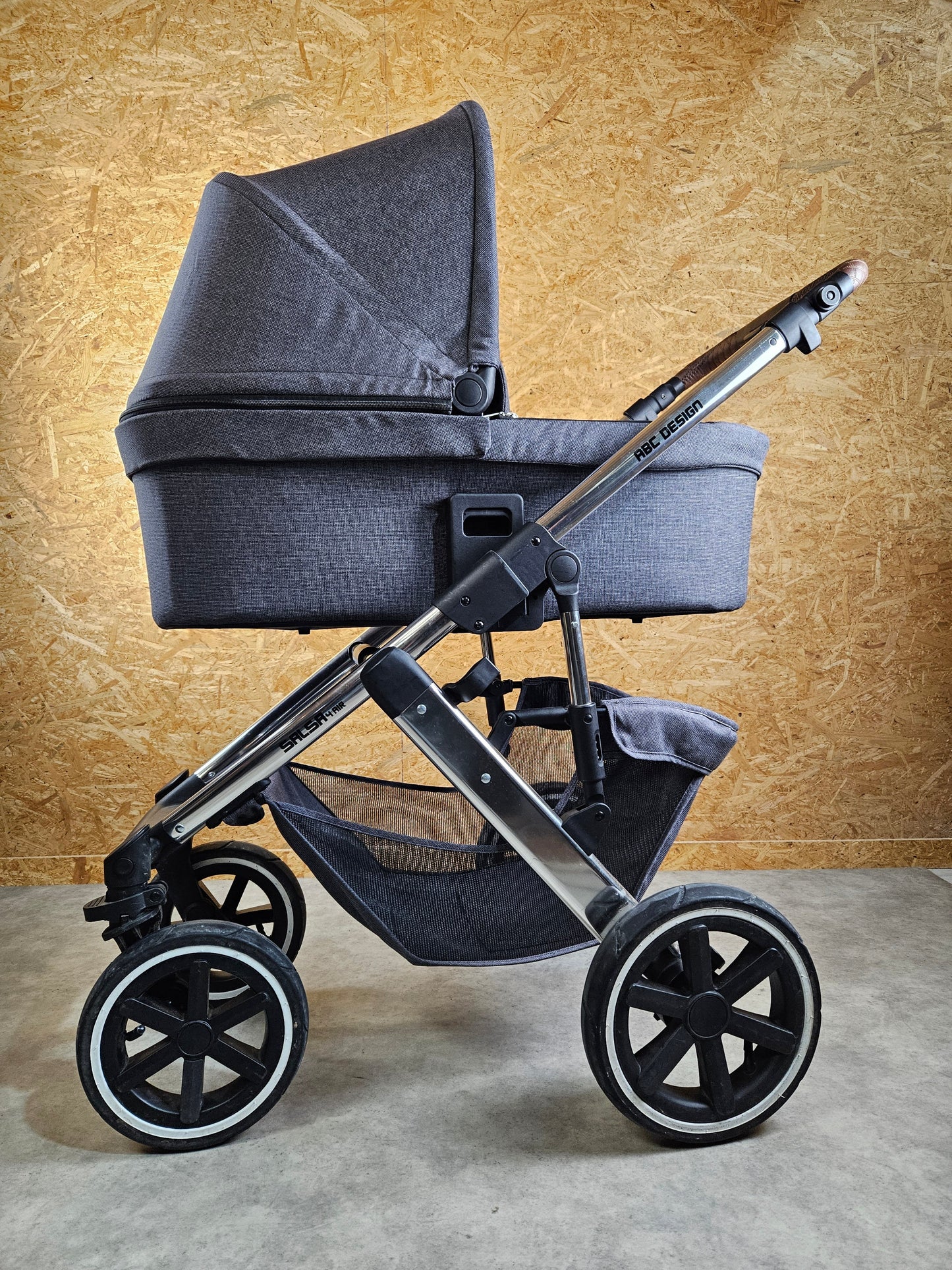 Abc Design - Salsa 4 Air Kinderwagen (gestell und Babywanne) Grau in Gutem Zustand 9