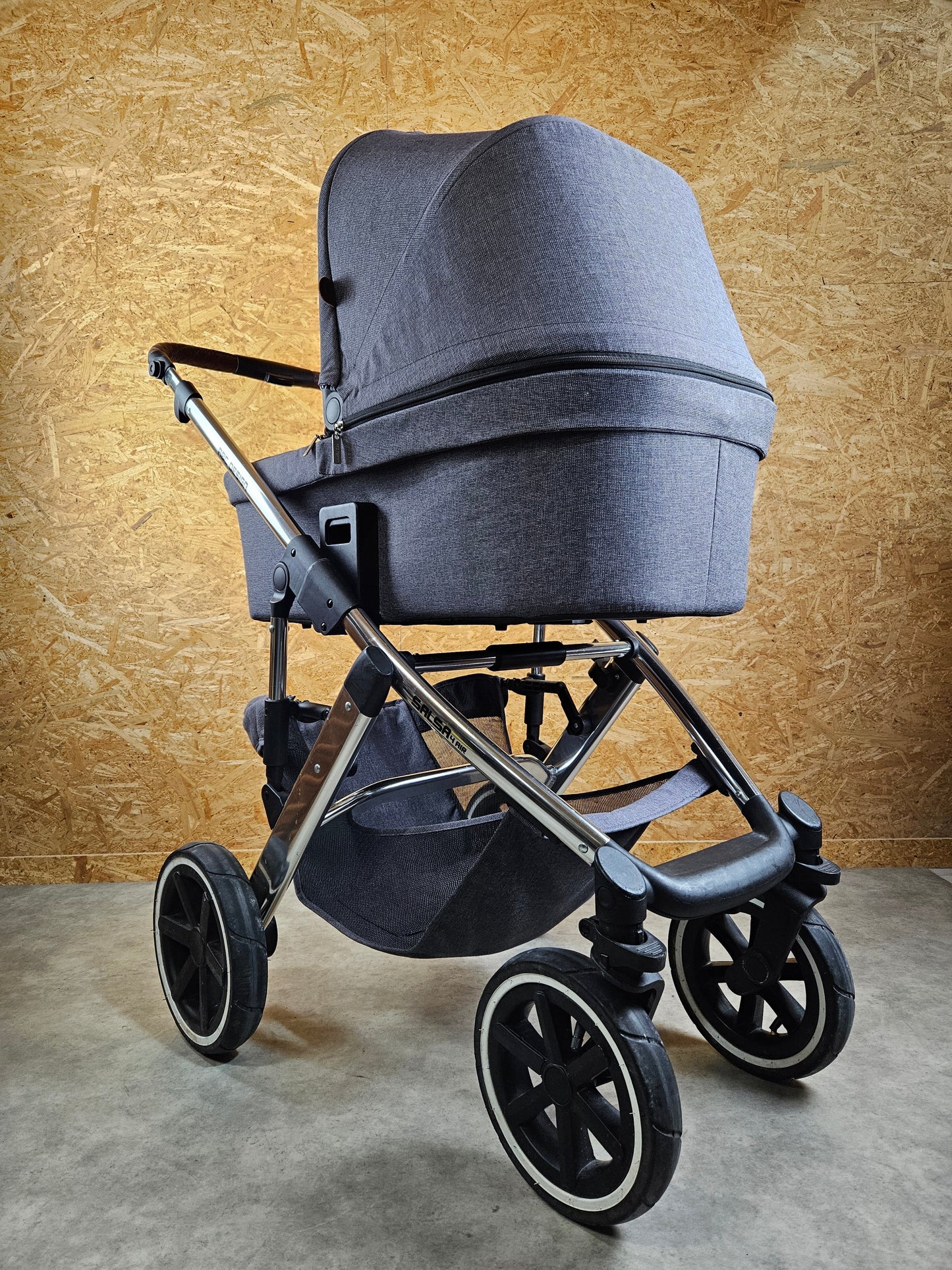 Abc Design - Salsa 4 Air Kinderwagen (gestell und Babywanne) Grau in Gutem Zustand 3