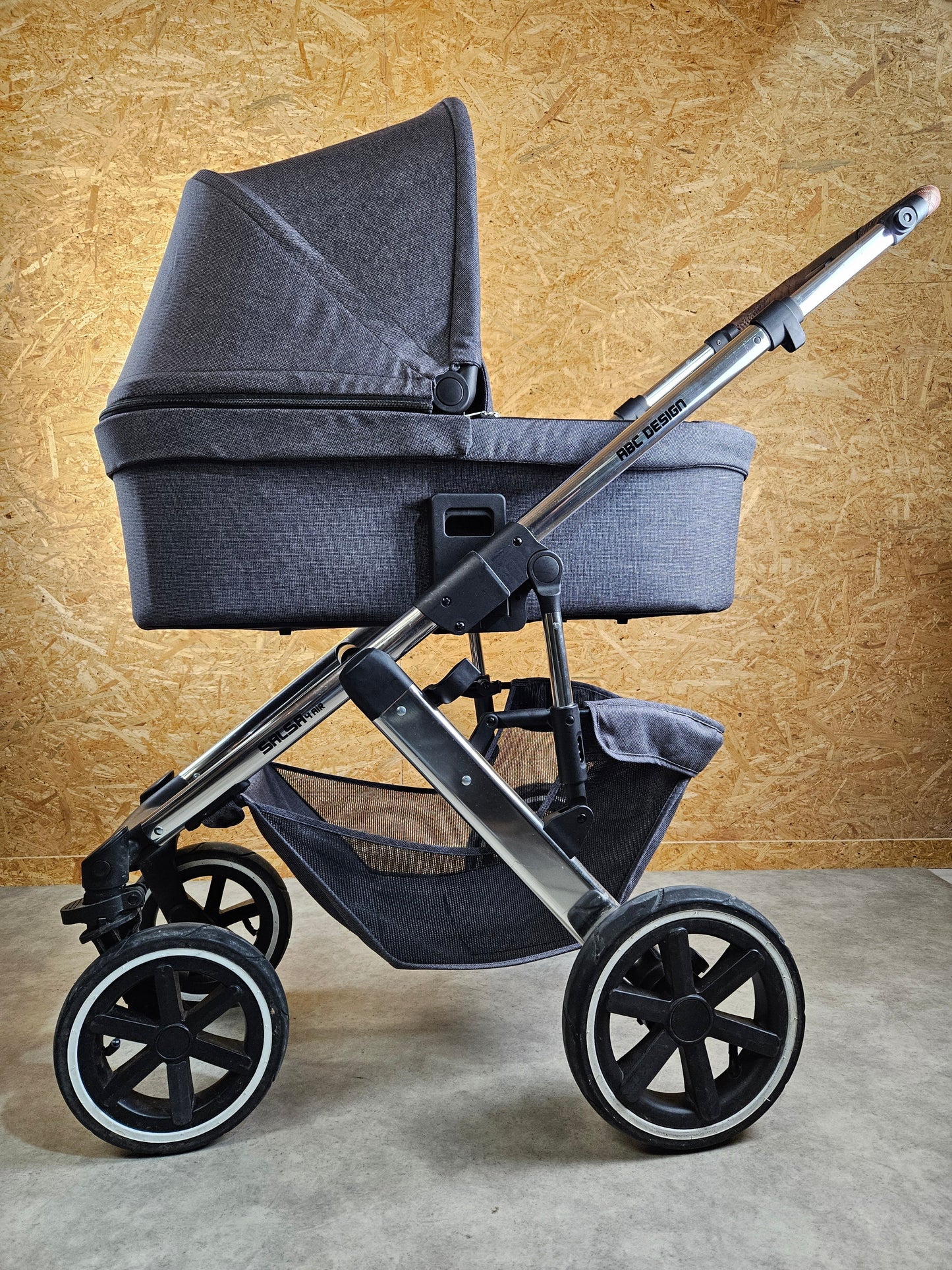 Abc Design - Salsa 4 Air Kinderwagen (gestell und Babywanne) Grau in Gutem Zustand 8