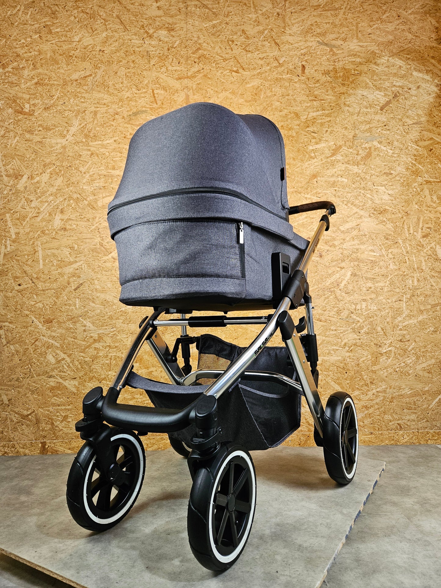 ABC Design - Salsa 4 Air Kombikinderwagen (Sportsitz und Babywanne) - Asphalt in sehr gutem Zustand
