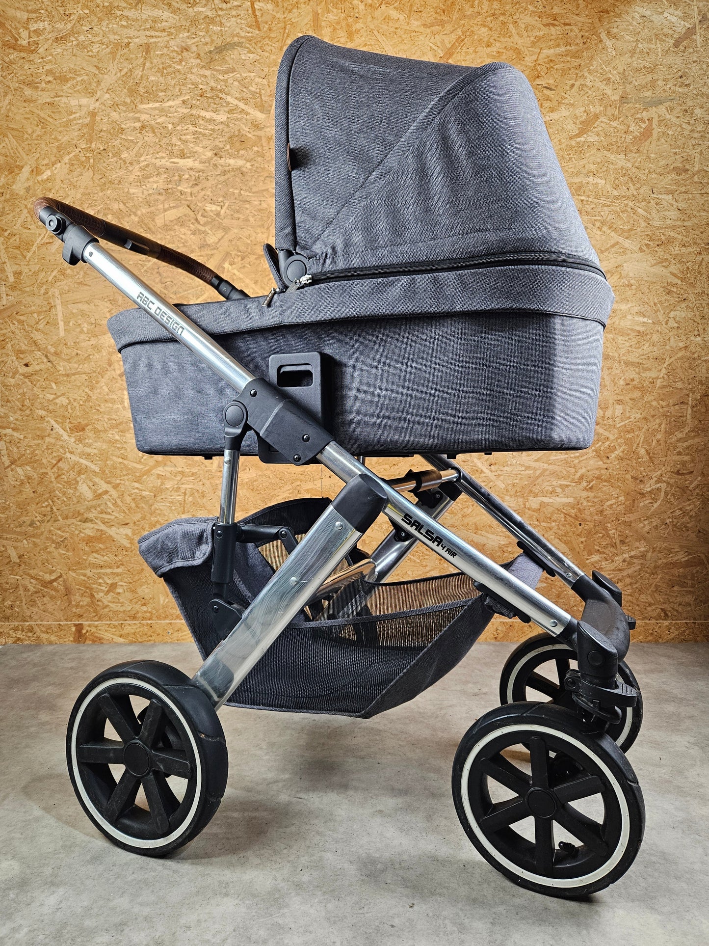 Abc Design - Salsa 4 Air Kombikinderwagen (sportsitz und Babywanne) Grau in Gutem Zustand Kinderwagen 13