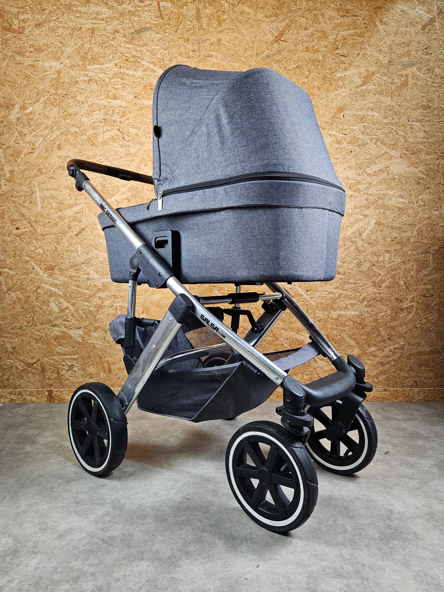 Abc Design - Salsa 4 Air Kombikinderwagen (sportsitz und Babywanne) Grau in Gutem Zustand Kinderwagen 19