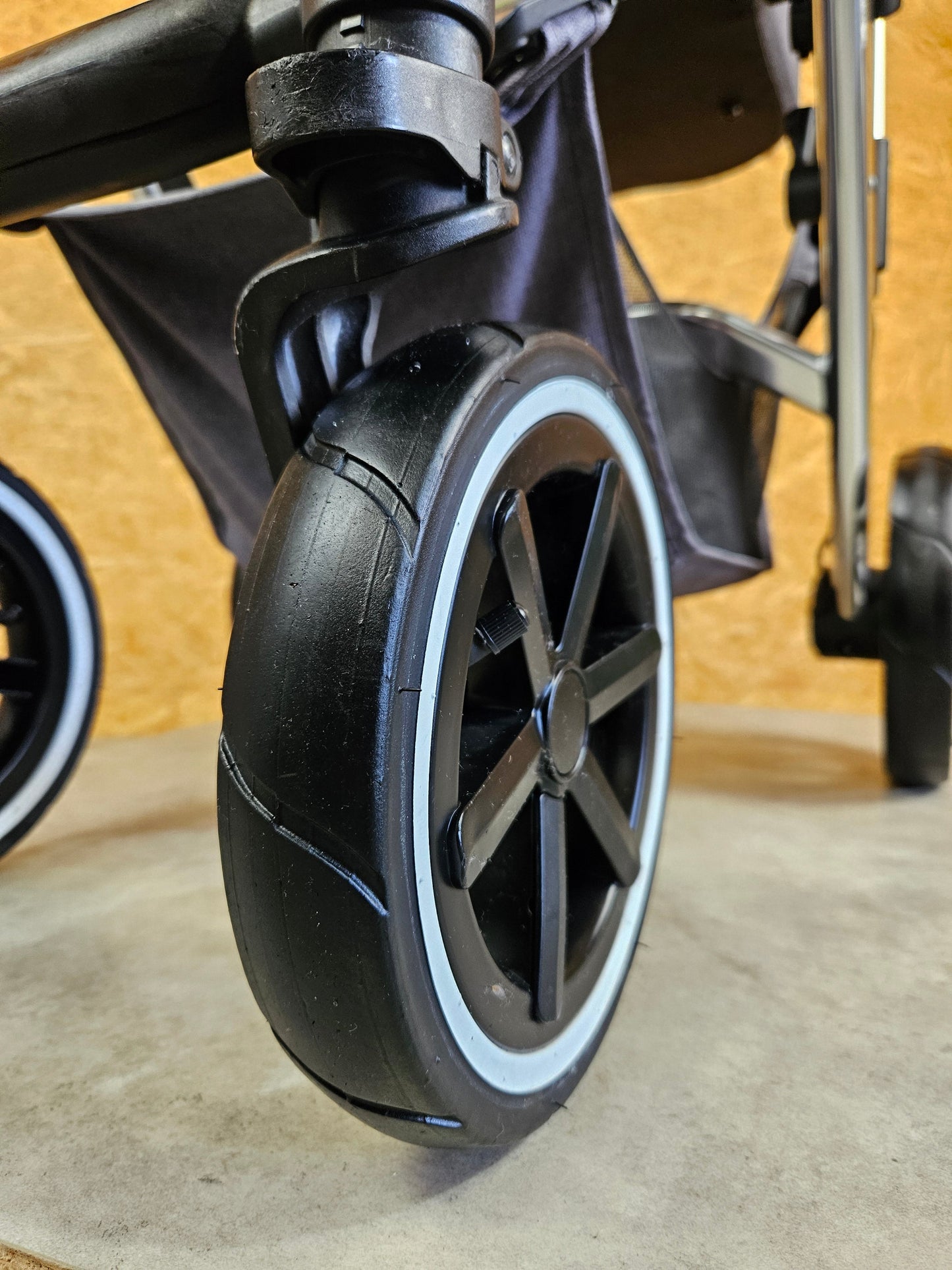 ABC Design - Salsa 4 Air Kombikinderwagen (Sportsitz und Babywanne) - Asphalt in gutem Zustand