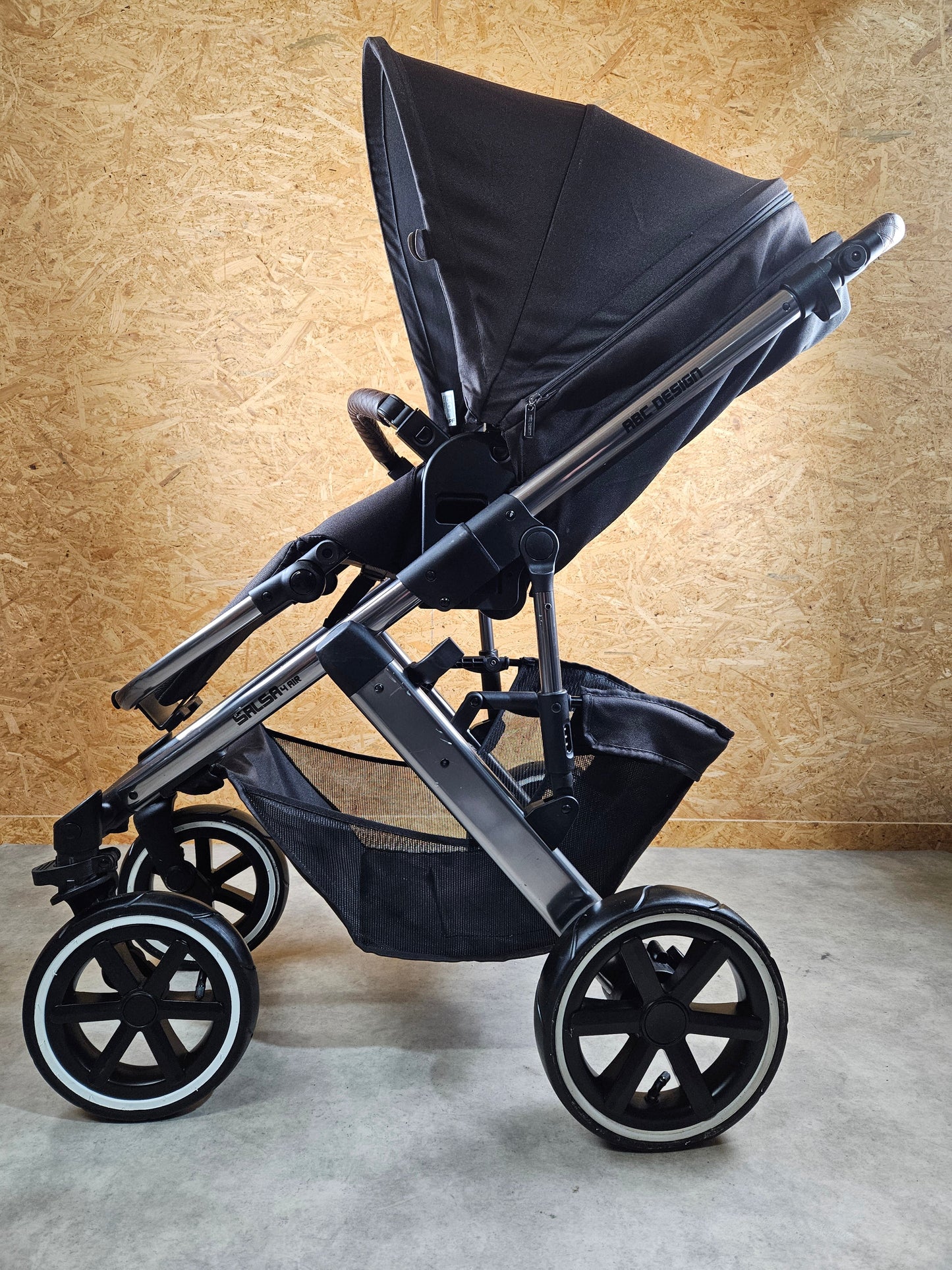 Abc Design - Salsa 4 Air Kombikinderwagen (sportsitz und Babywanne) Schwarz in Gutem Zustand Kinderwagen 5