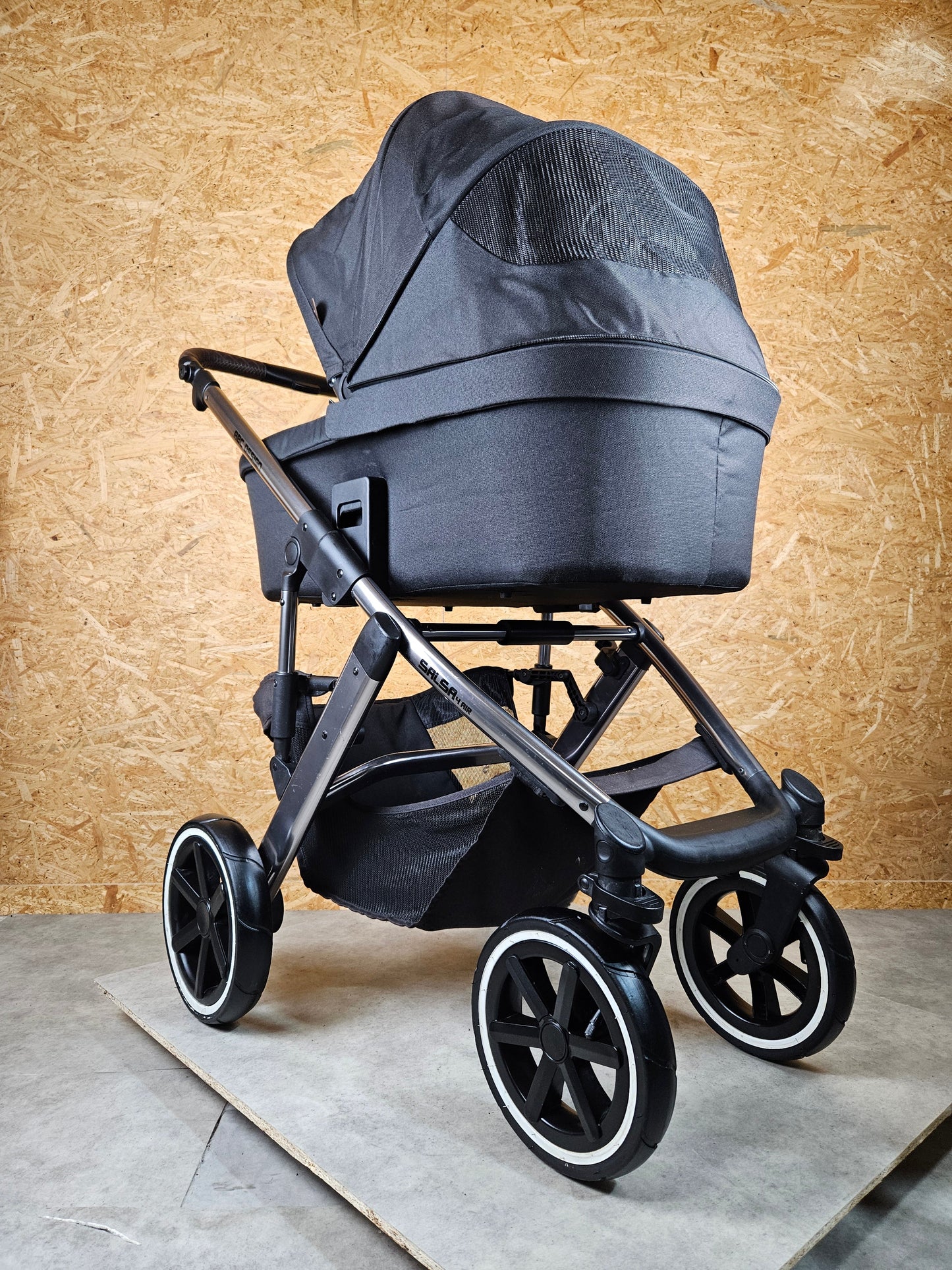 Abc Design - Salsa 4 Air Kombikinderwagen (sportsitz und Babywanne) Schwarz in sehr Gutem Zustand Kinderwagen 2