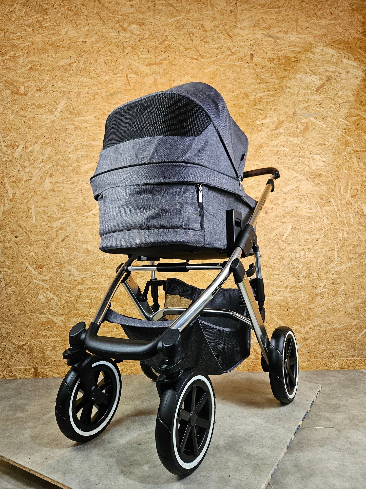ABC Design - Salsa 4 Air Kombikinderwagen (Sportsitz und Babywanne) - Asphalt in sehr gutem Zustand