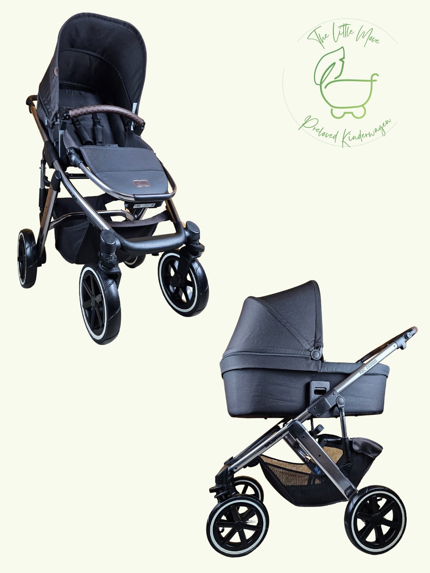 Abc Design - Salsa 4 Air Kombikinderwagen (sportsitz und Babywanne) Schwarz in sehr Gutem Zustand Kinderwagen 1
