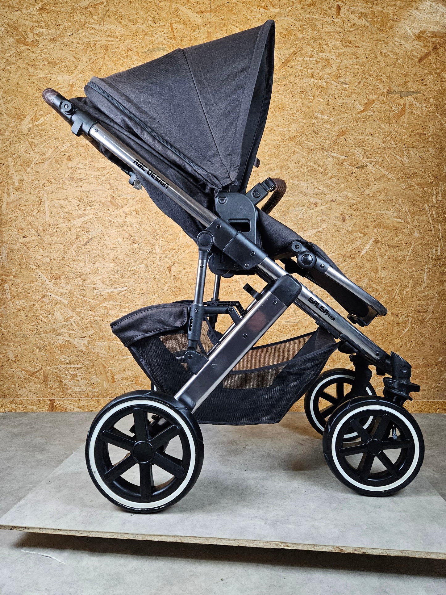 Abc Design - Salsa 4 Air Kombikinderwagen (sportsitz und Babywanne) Schwarz in sehr Gutem Zustand Kinderwagen 23
