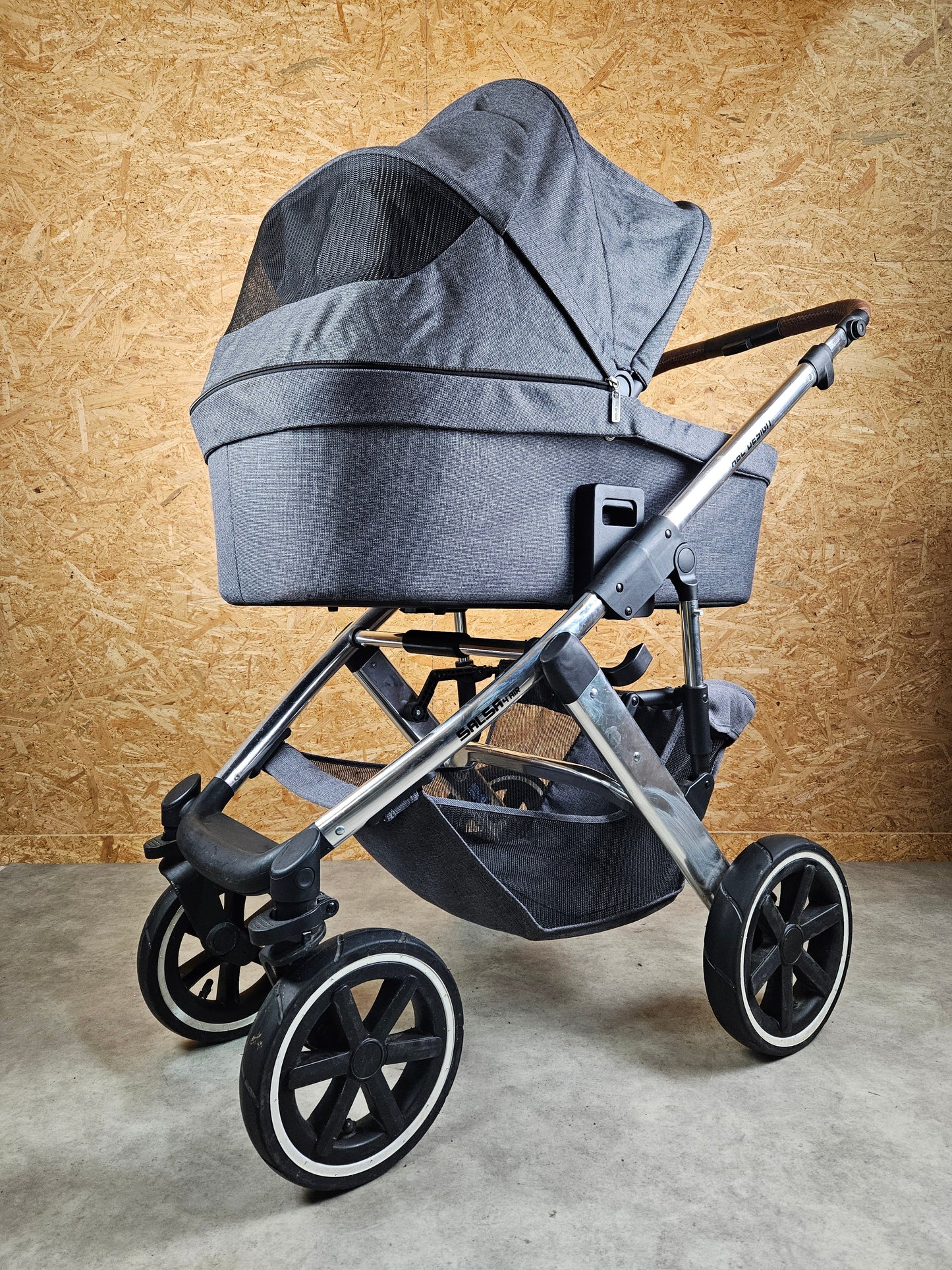 Abc Design - Salsa 4 Air Kombikinderwagen (sportsitz und Babywanne) Grau in Gutem Zustand Kinderwagen 16