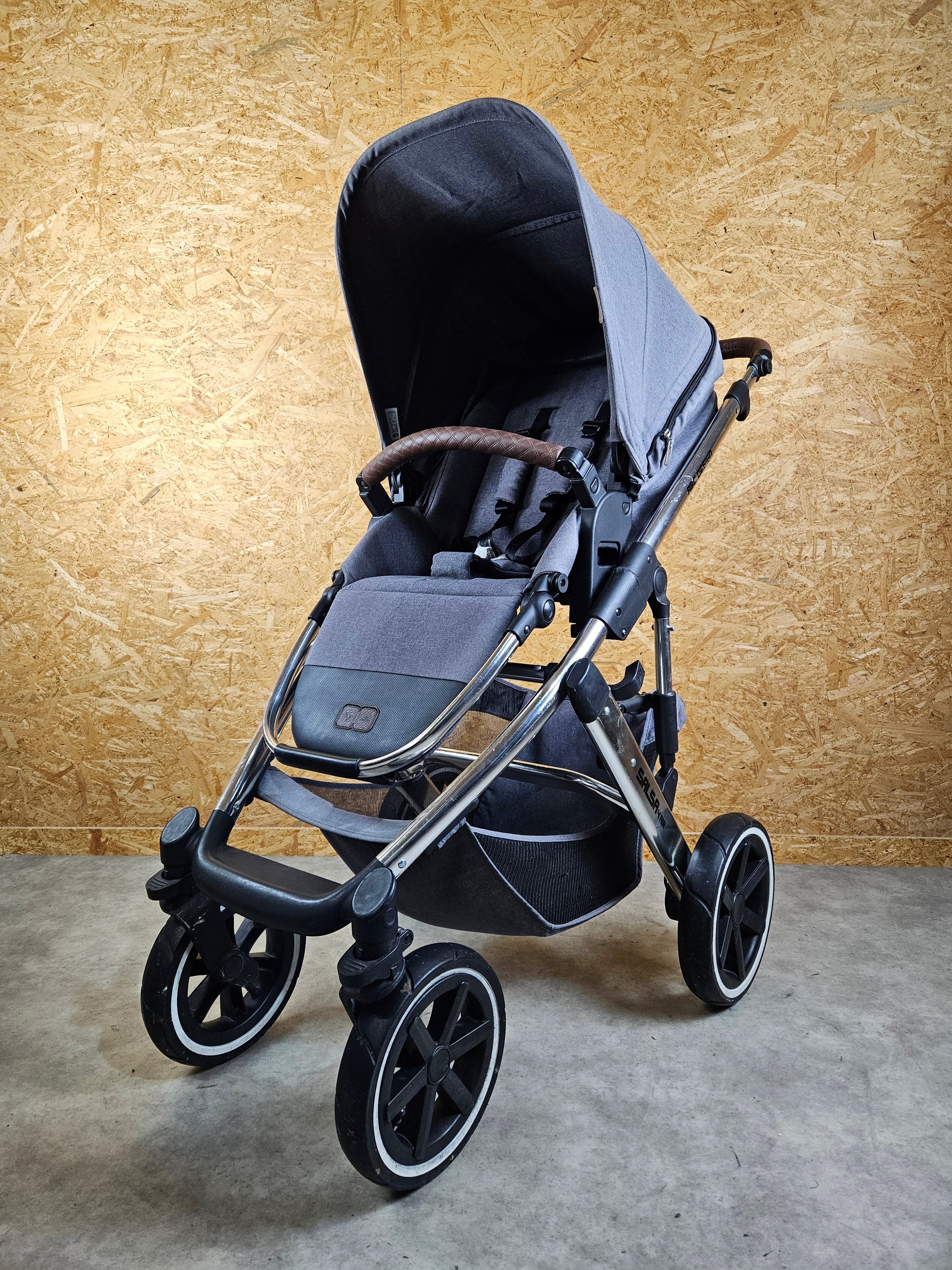 Abc Design - Salsa 4 Air Kombikinderwagen (sportsitz und Babywanne) Grau in Gutem Zustand Kinderwagen 3