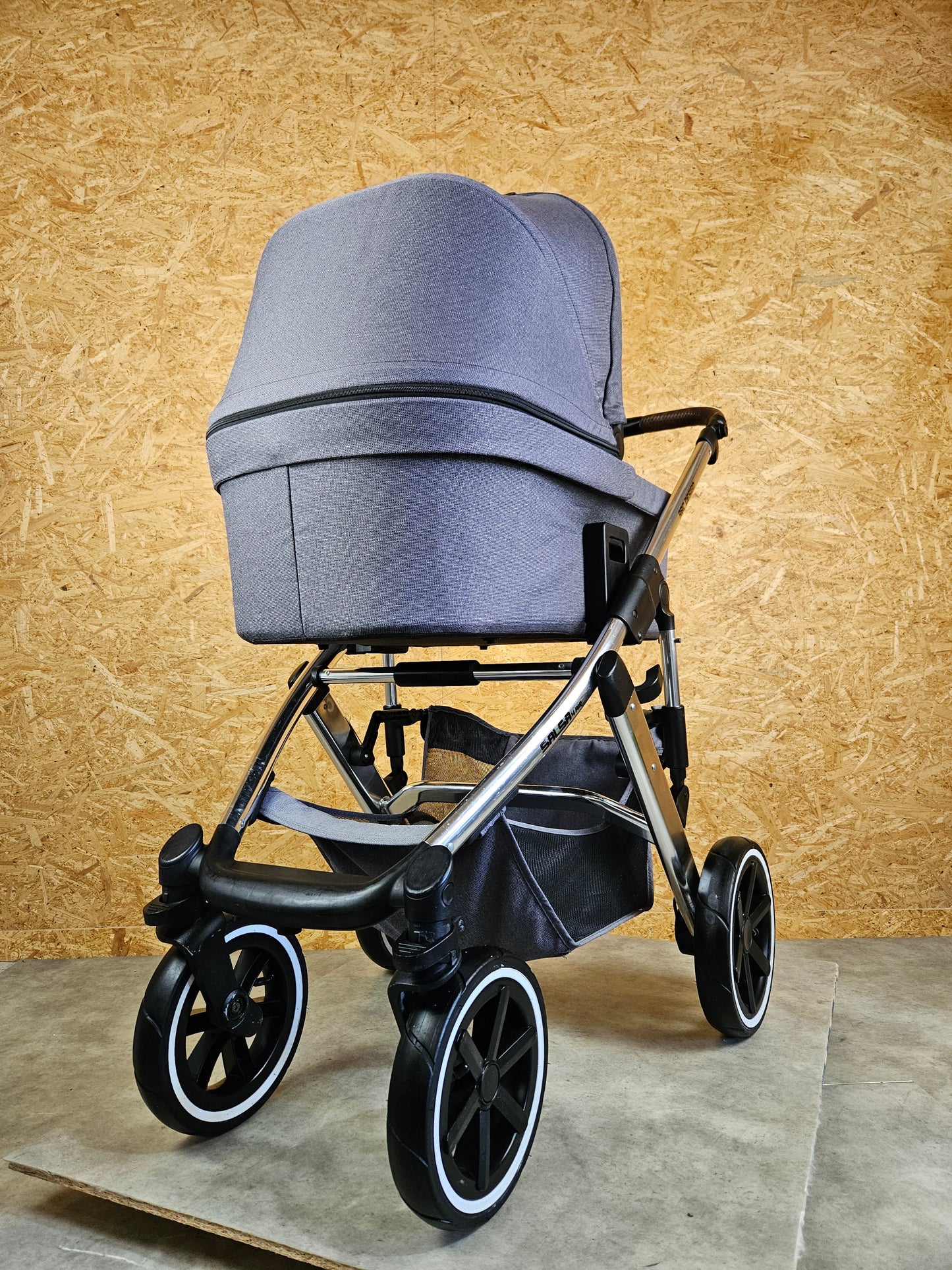 ABC Design - Salsa 4 Air Kombikinderwagen (Sportsitz und Babywanne) - Asphalt in gutem Zustand